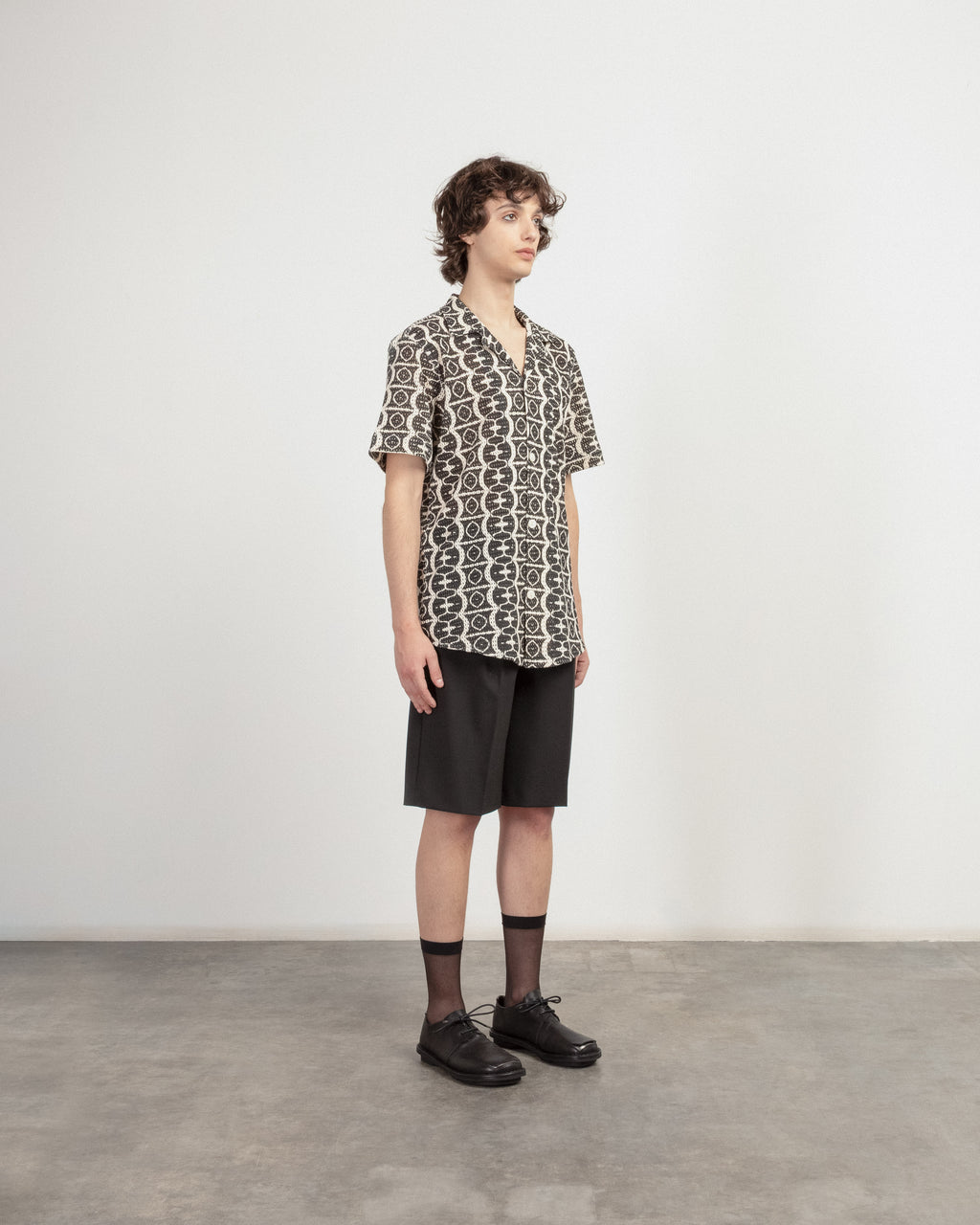 OAS HypnotiseCuba Black Short-Sleeve Shirt