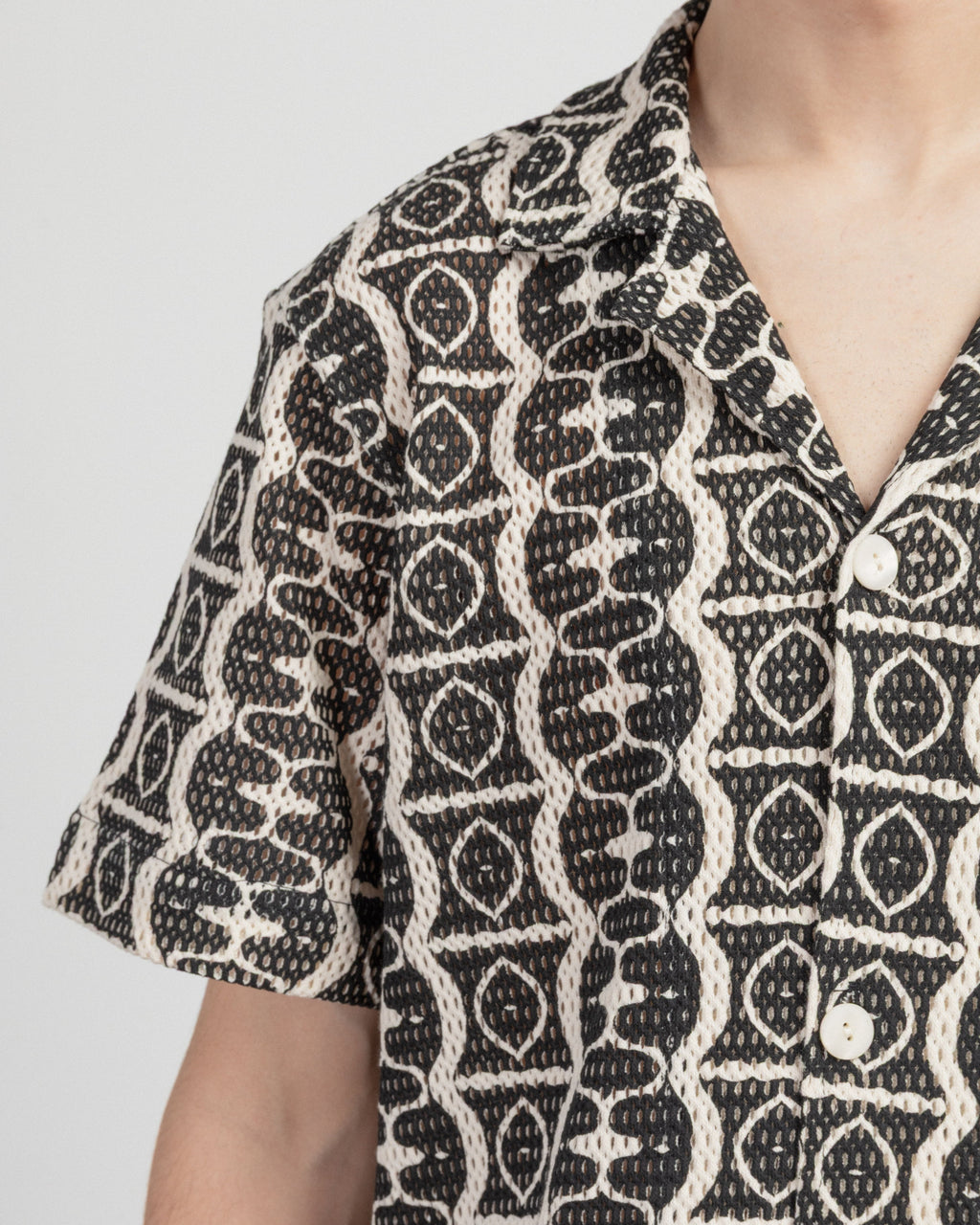 OAS HypnotiseCuba Black Short-Sleeve Shirt