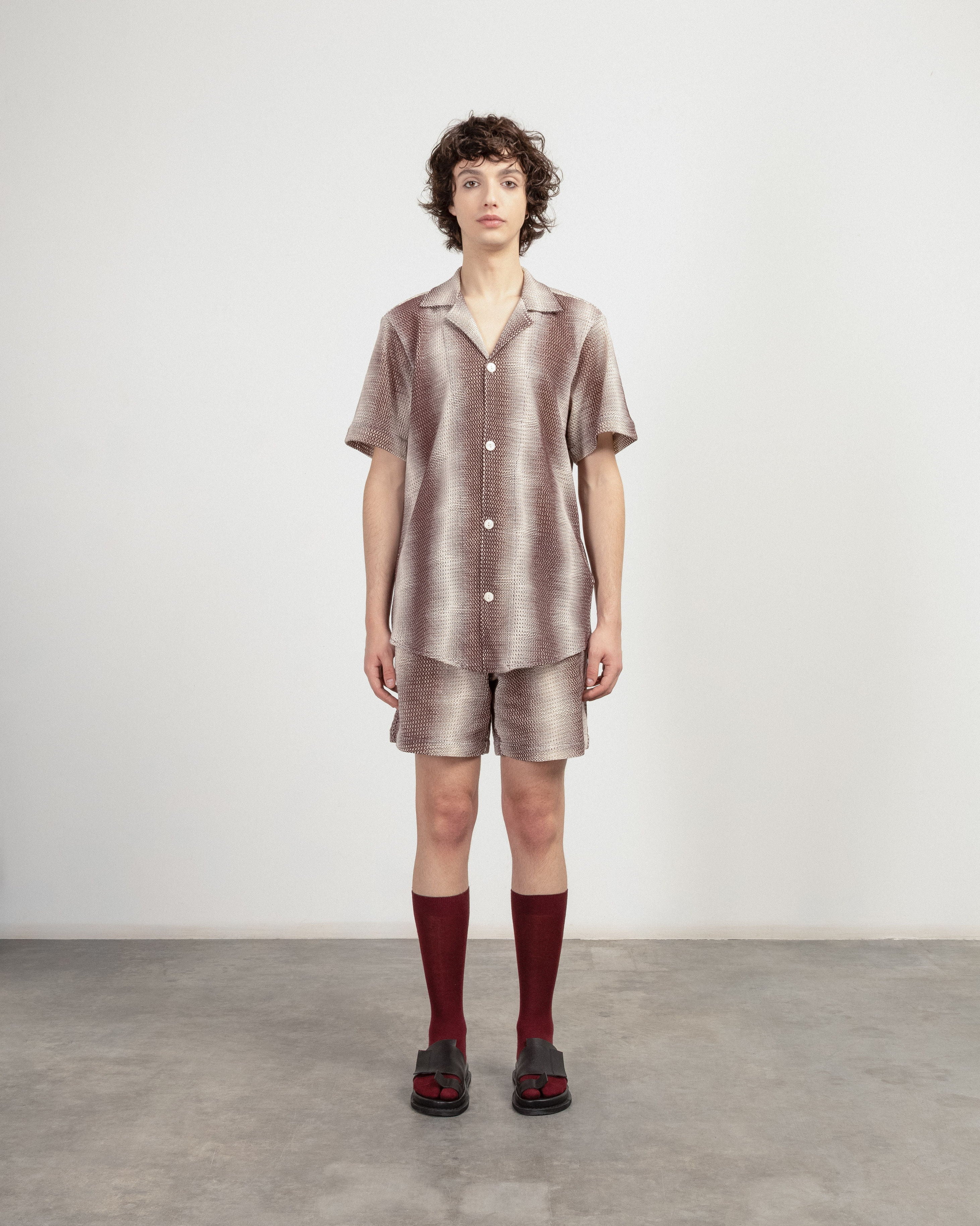 Short-sleeve OAS Shirt 7014-05 Beige