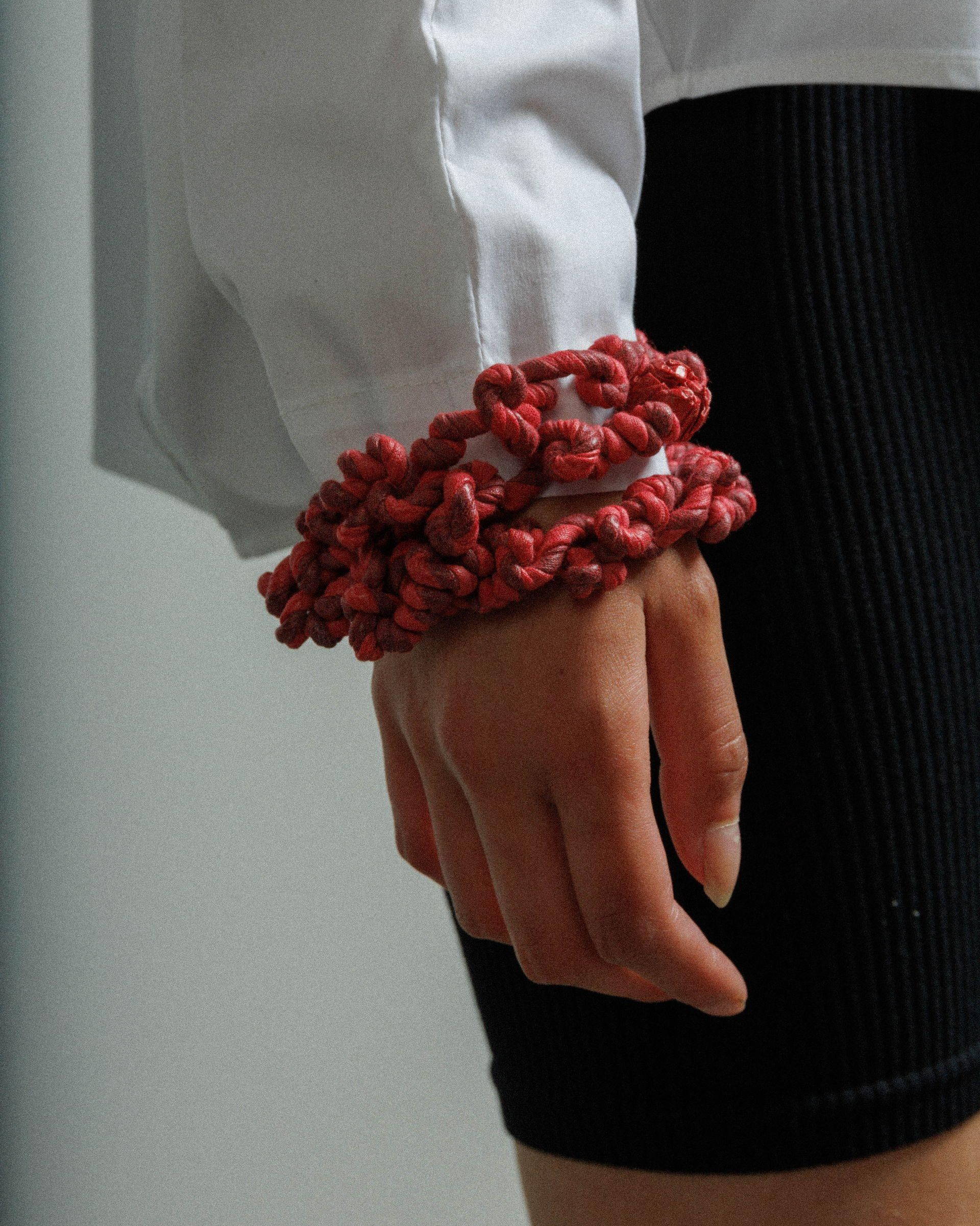 Pulseira Alice Visin BVAEGD Vermelho - 158-BVAEGD-07