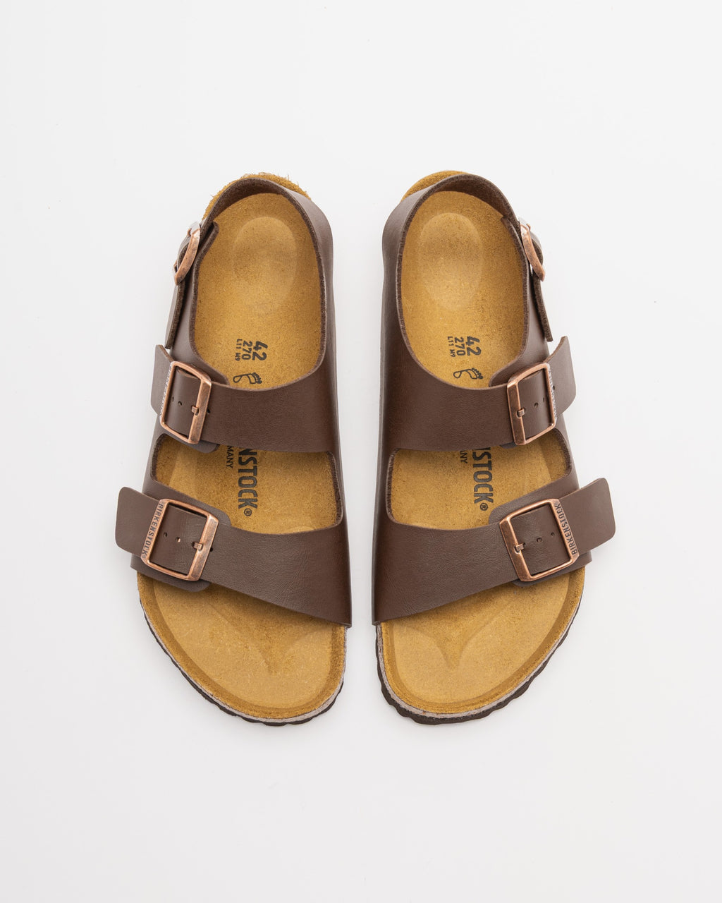 Birkenstock MilanoBS Dark Brown Sandals