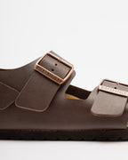 Sandálias Birkenstock MilanoBS Castanho Escuro - 16-34701-15