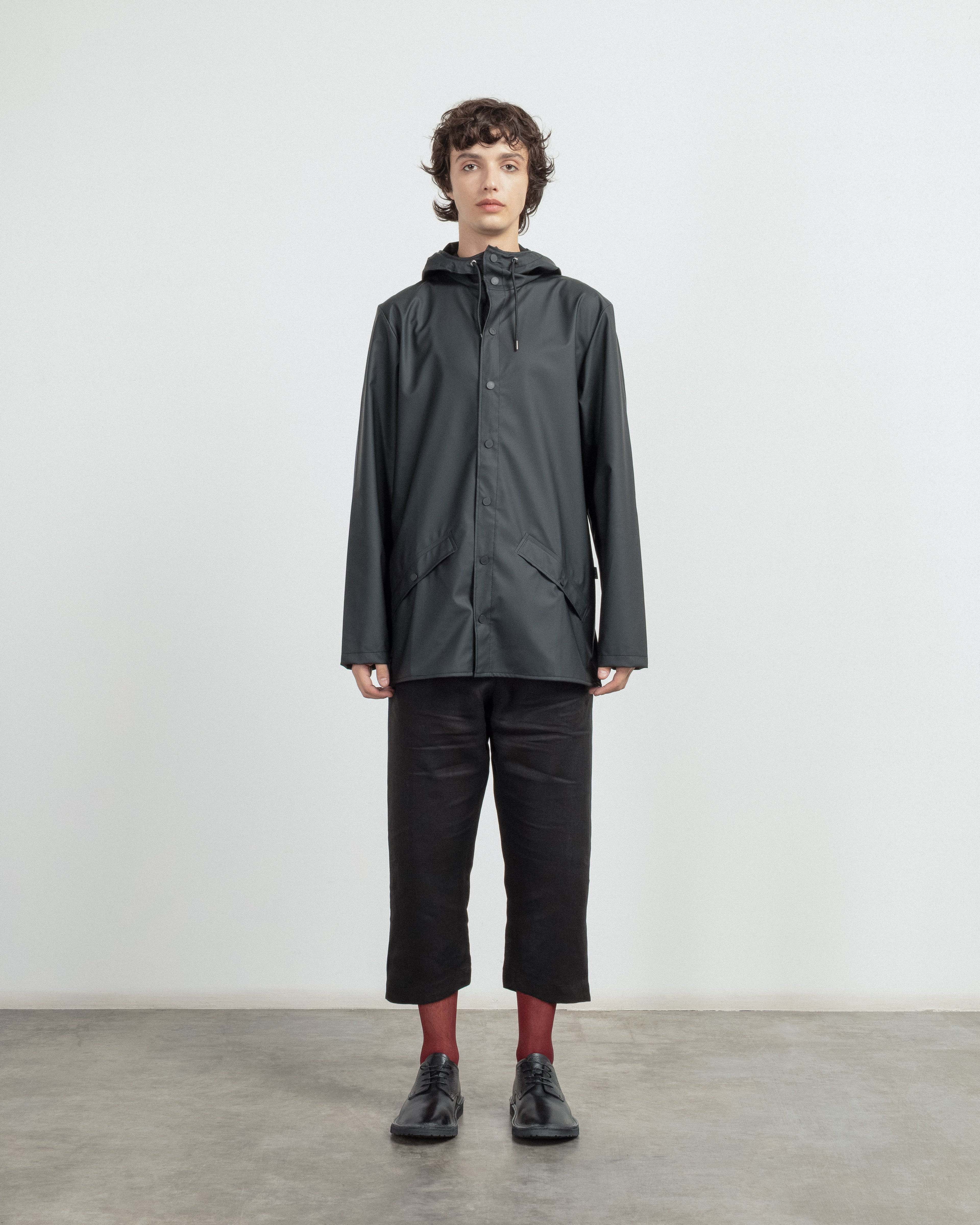 Rains 12010 Black Waterproof Parka