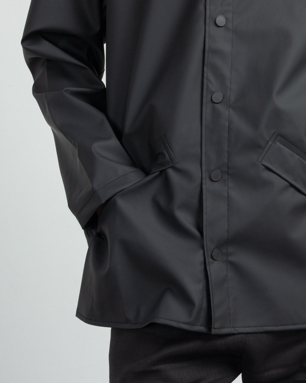 Rains 12010 Black Waterproof Parka