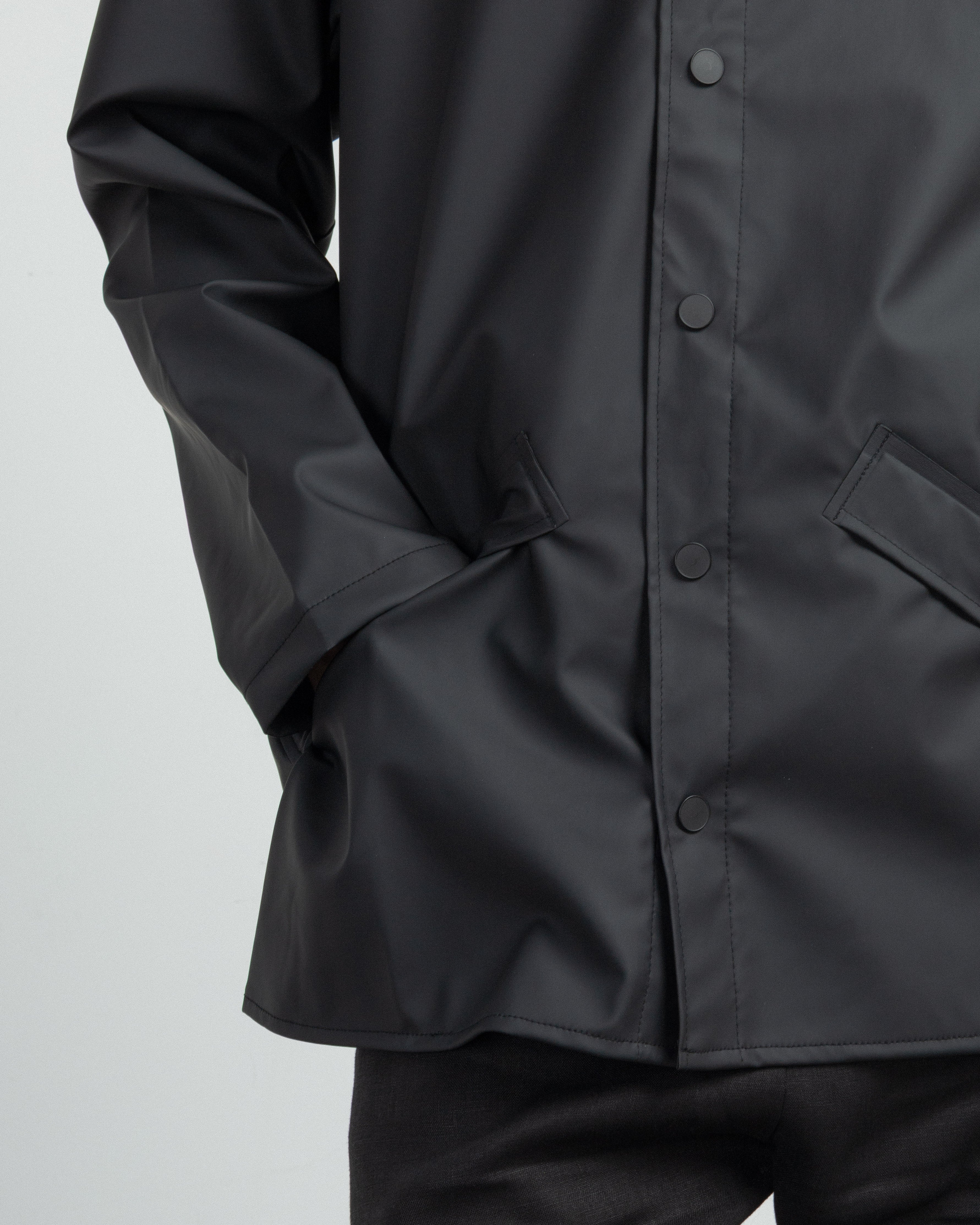 Rains 12010 Black Waterproof Parka