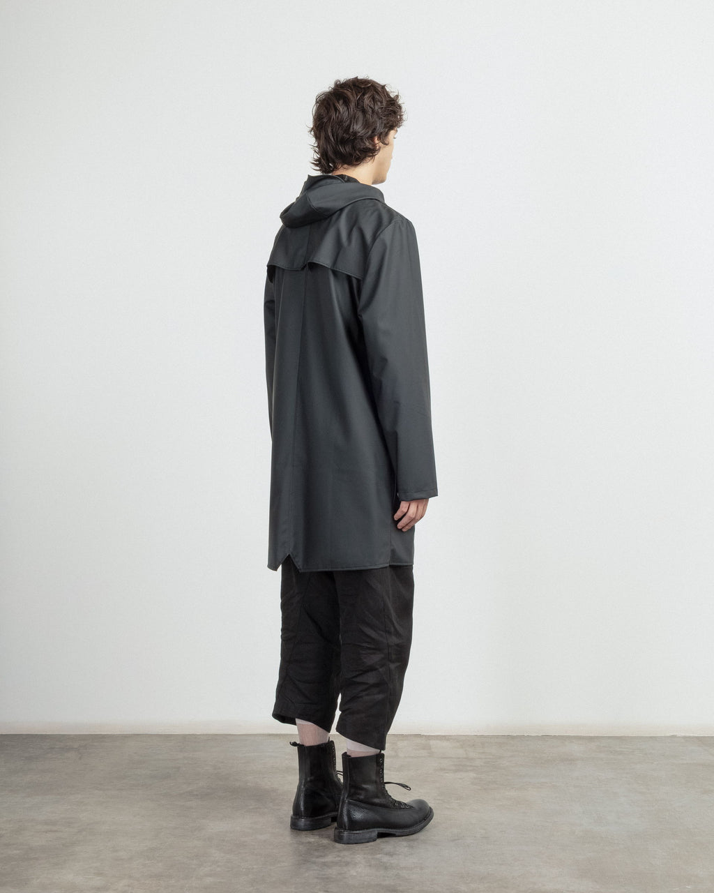 Parka impermeável comprida Rains 12020 Preto - 191-12020-01