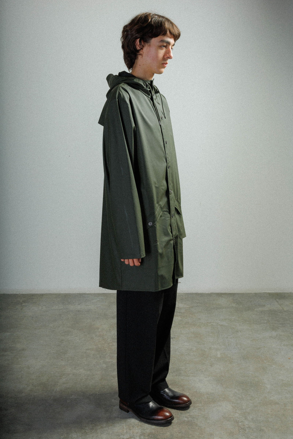 Parka impermeável comprida Rains 12020 Verde - 191-12020-10