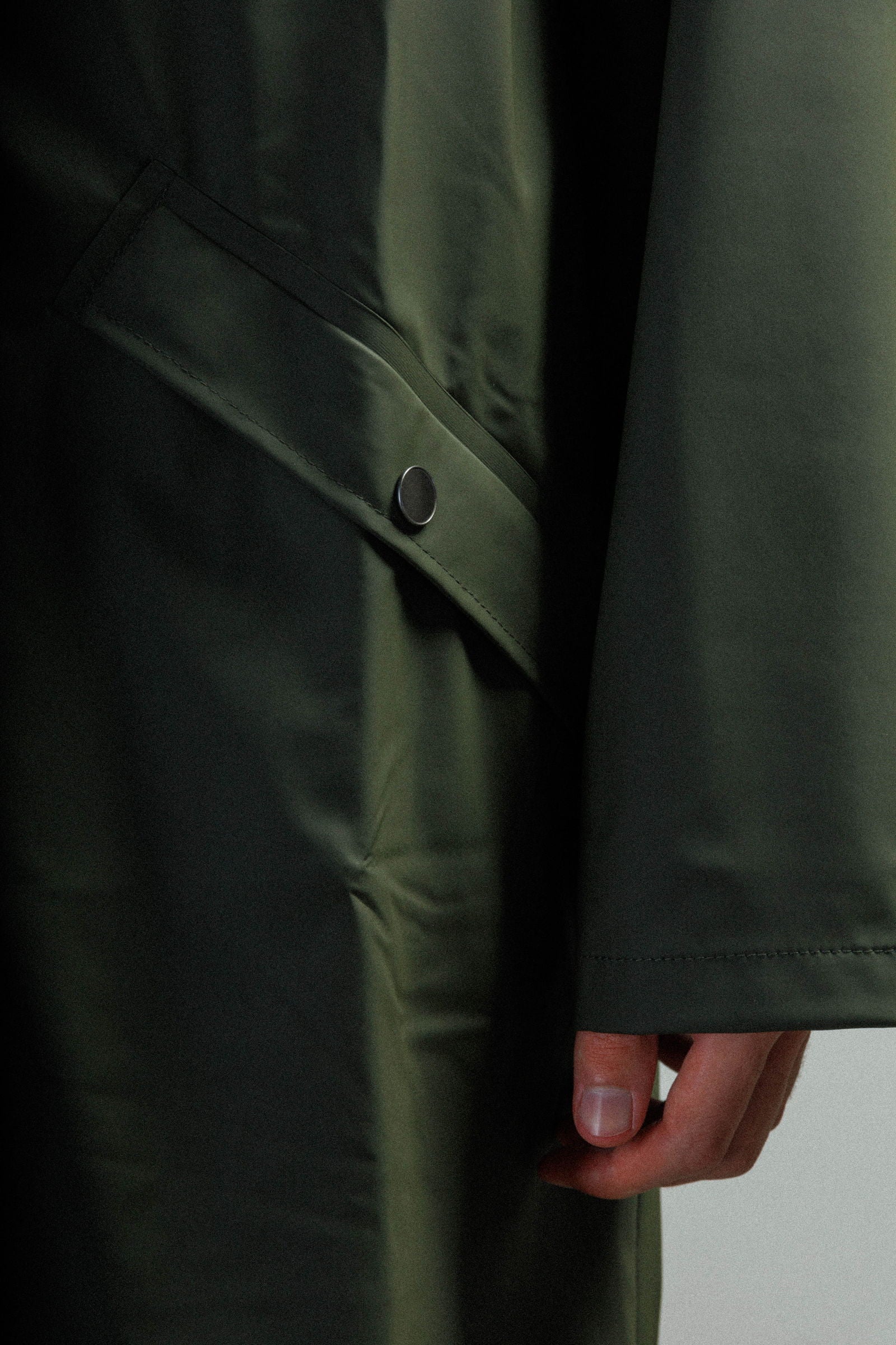 Parka impermeável comprida Rains 12020 Verde - 191-12020-10