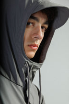 Parka impermeável comprida Rains 12020 Cinza - 191-12020-48