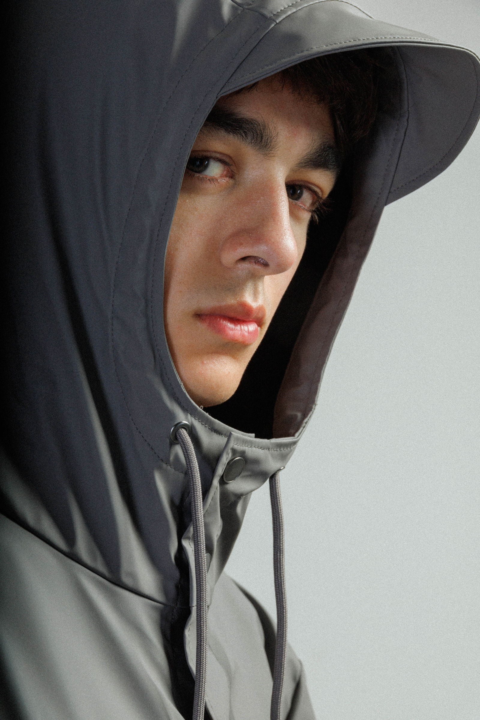 Parka impermeável comprida Rains 12020 Cinza - 191-12020-48