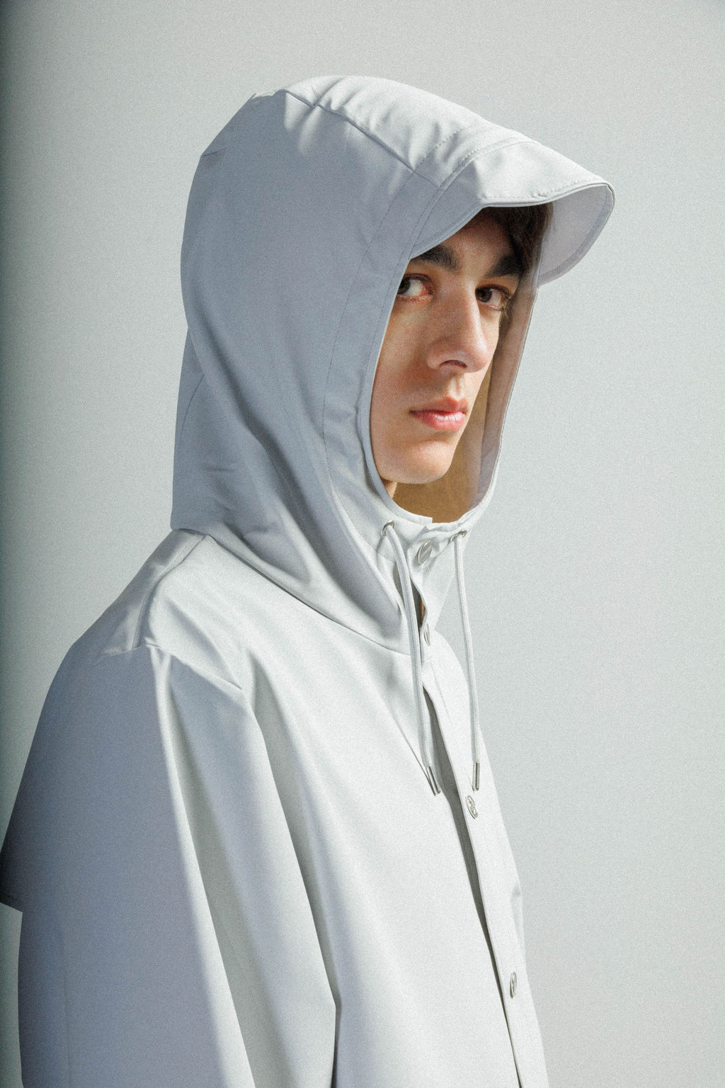 Long waterproof parka Rains 12020 Gray