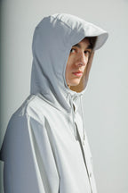 Long waterproof parka Rains 12020 Gray