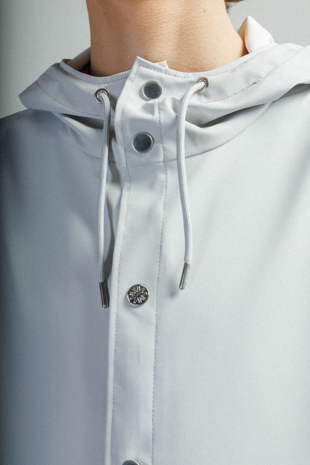 Long waterproof parka Rains 12020 Gray