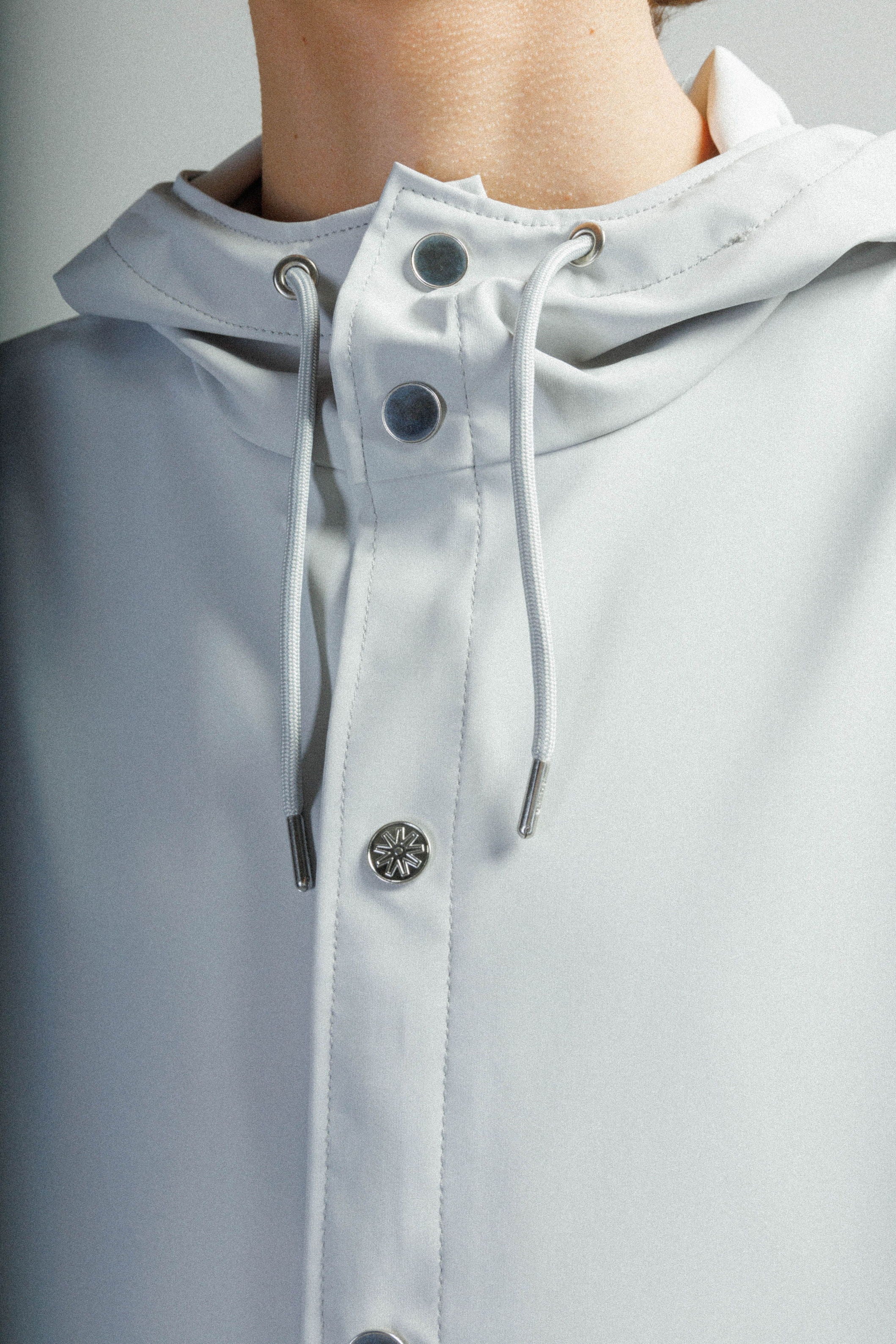 Long waterproof parka Rains 12020 Gray