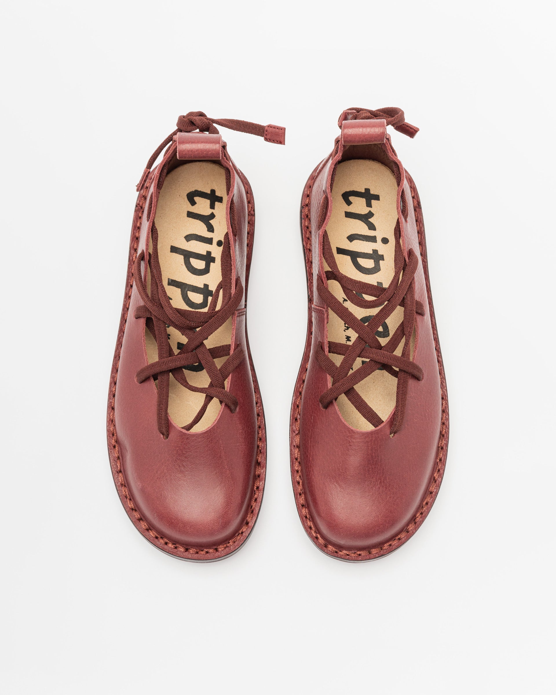 Trippen MESS Burgundy Shoes