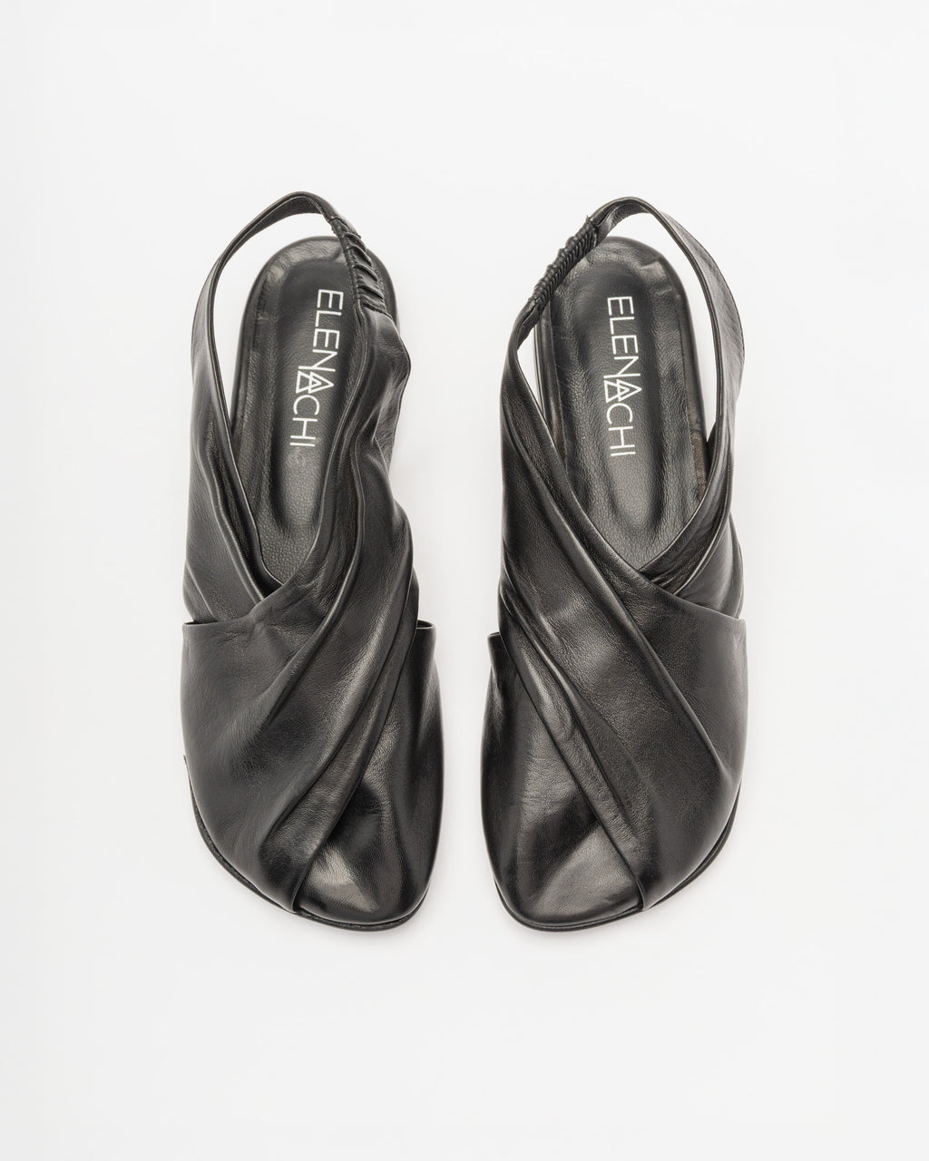 Sapato aberto atrás Elena Iachi E4154 Preto - 213-E4154-01