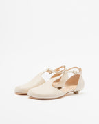 AGL ABET-STRAP Ballet Flats White