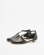 AGL ABET-STRAP Ballet Flats Black