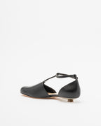 AGL ABET-STRAP Ballet Flats Black