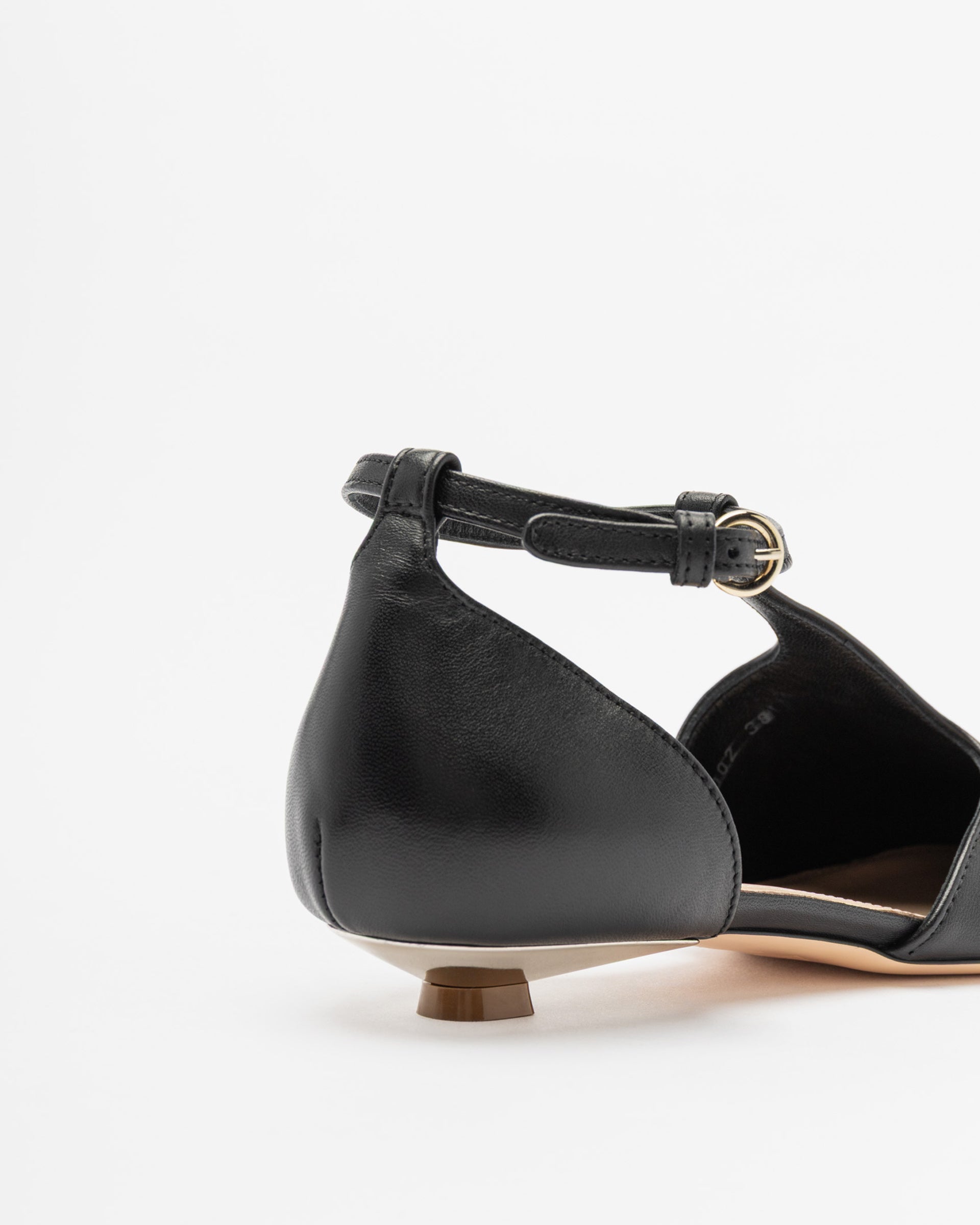 AGL ABET-STRAP Ballet Flats Black