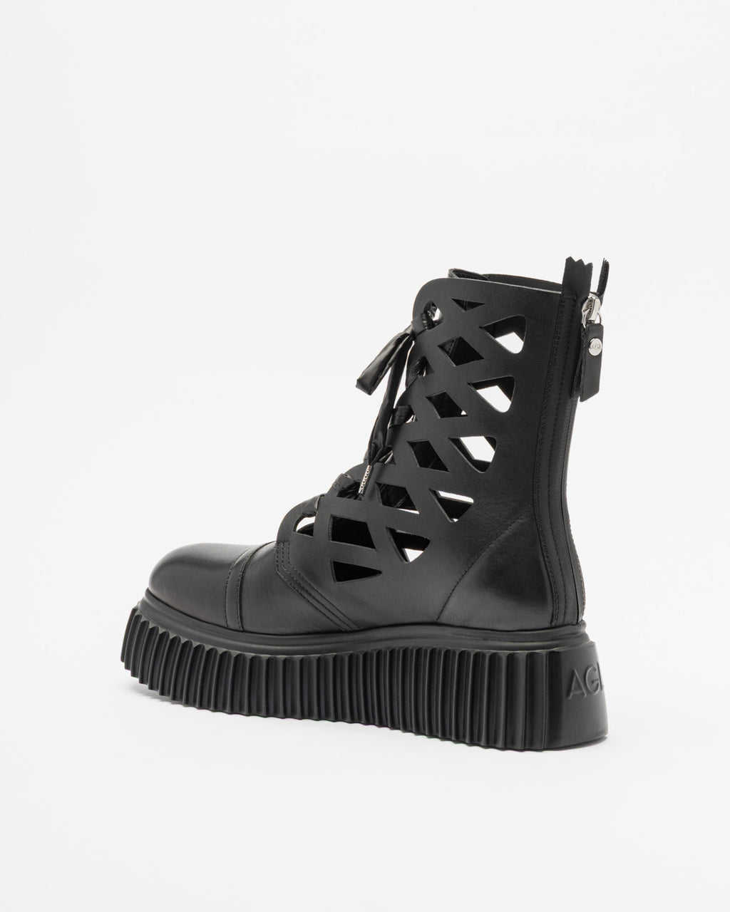 AGL VIGGY Platform Boots Black