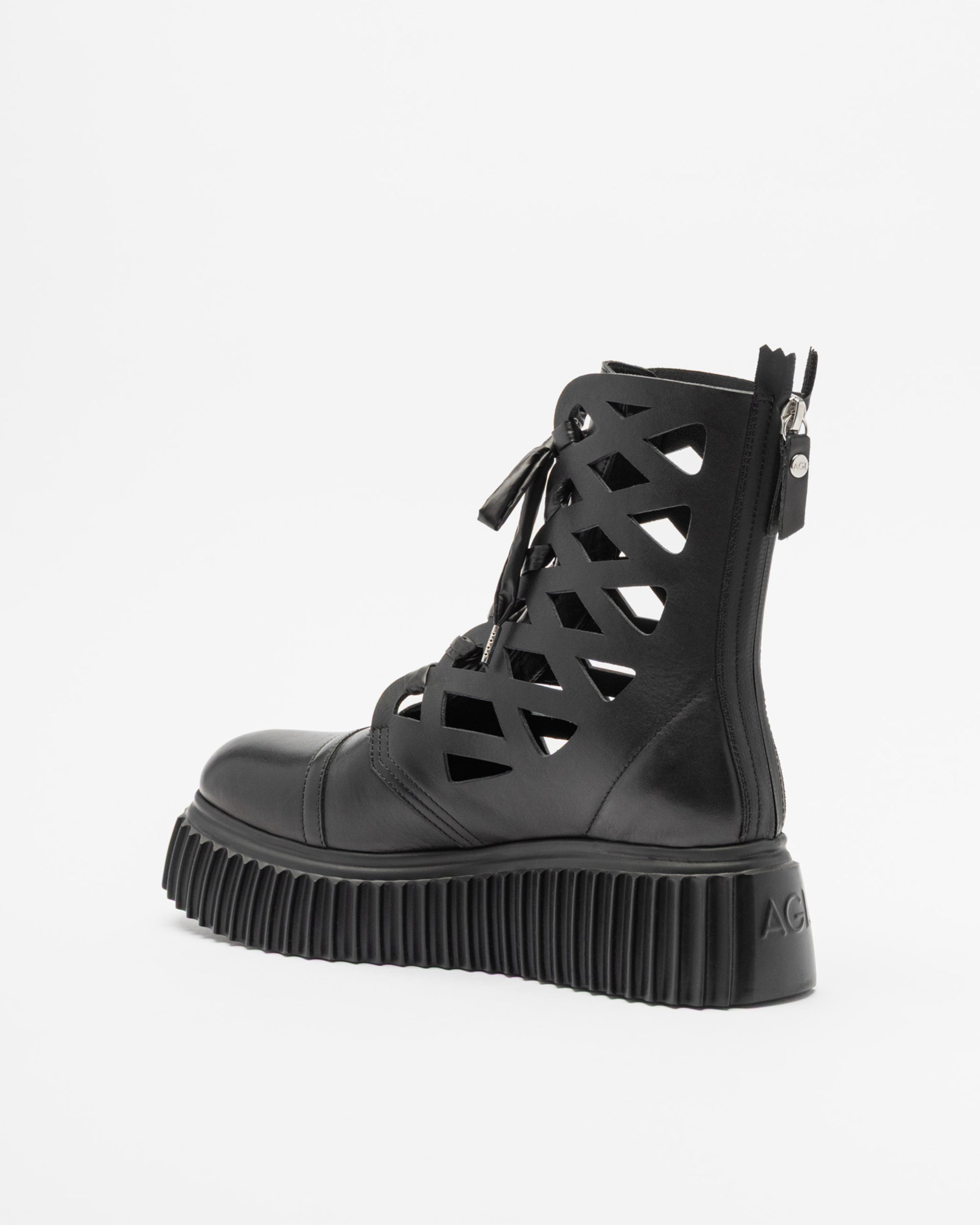AGL VIGGY Platform Boots Black