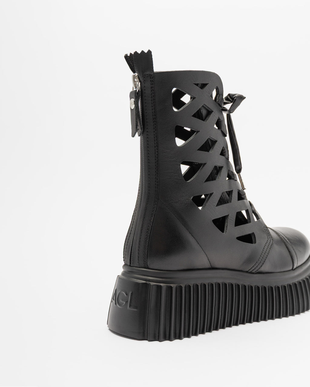 AGL VIGGY Platform Boots Black