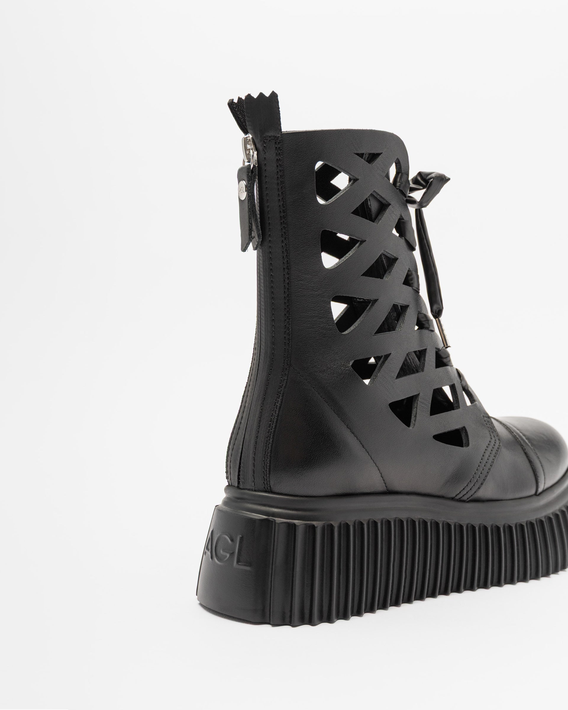 AGL VIGGY Platform Boots Black
