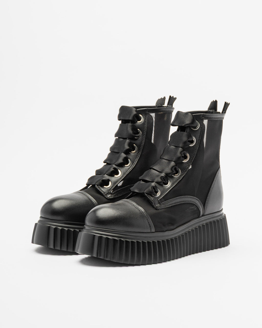 AGL IGGYGHOST Black Platform Boots