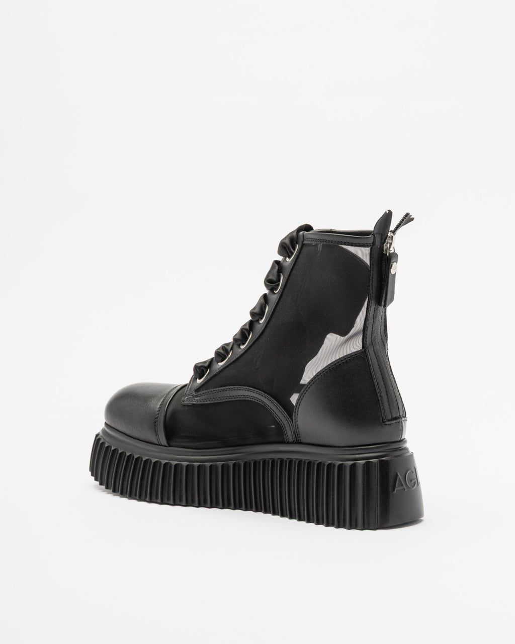 AGL IGGYGHOST Black Platform Boots