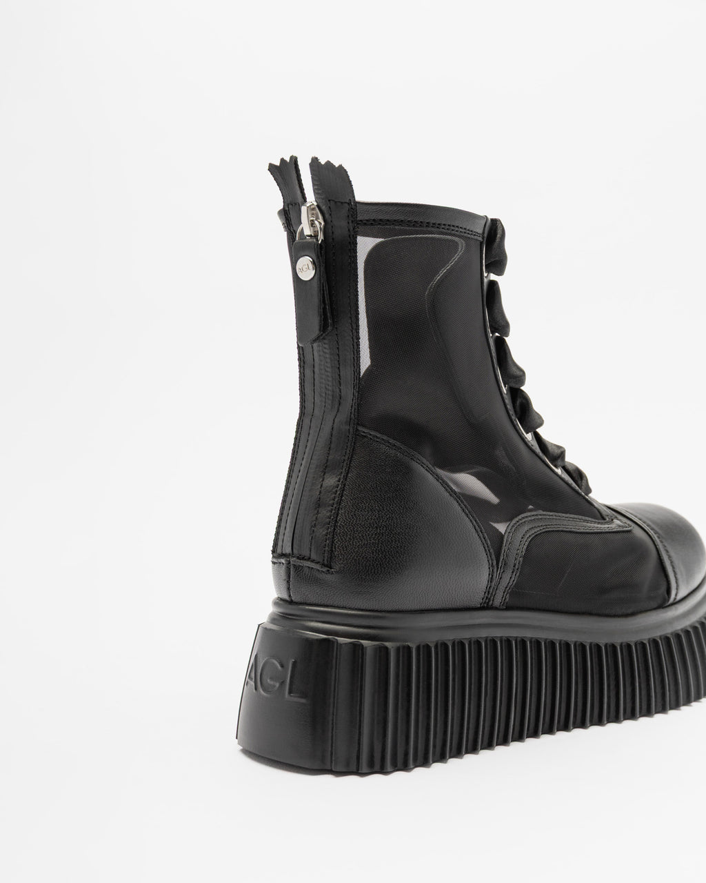 AGL IGGYGHOST Black Platform Boots