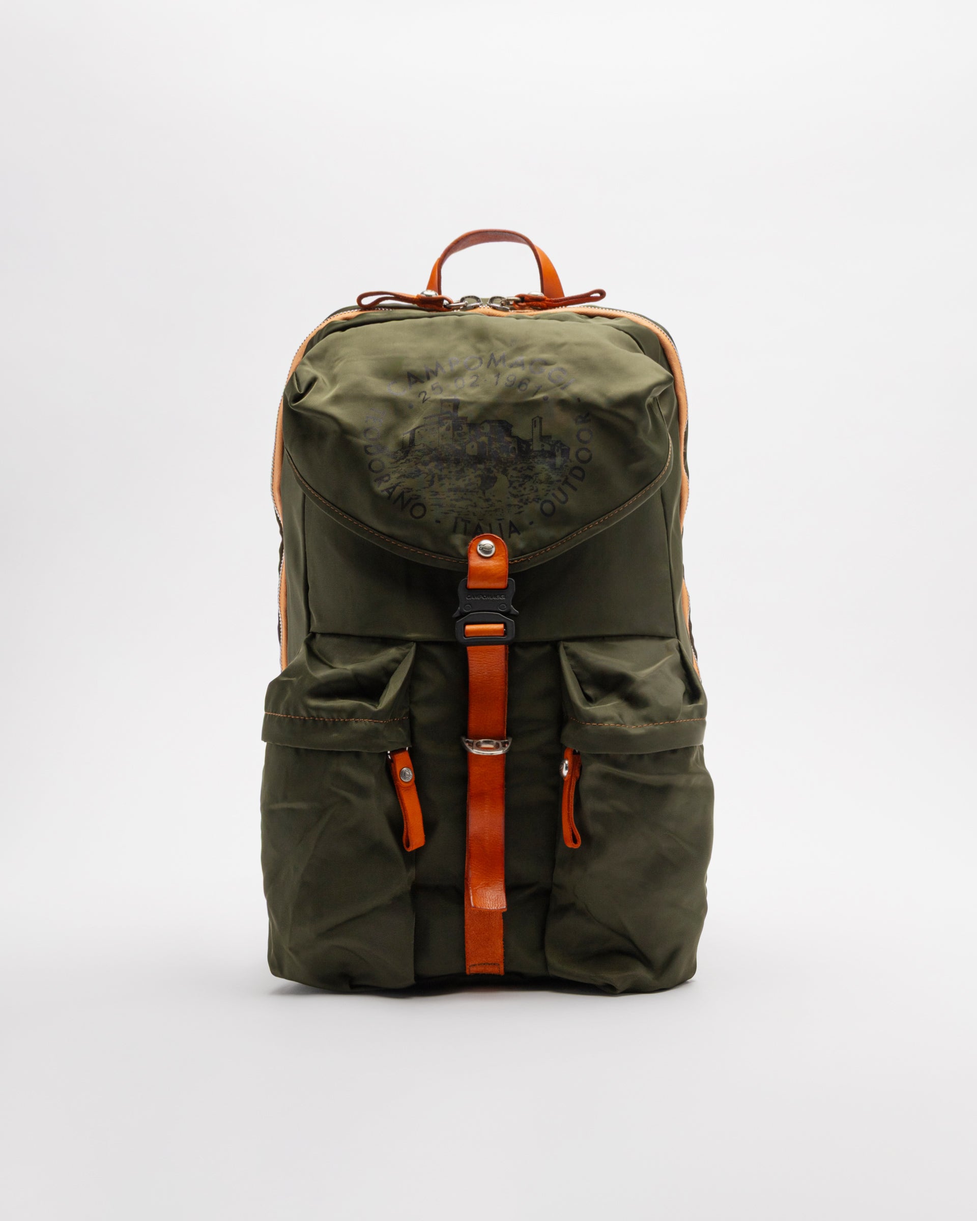 Campomaggi C041690NDX2772 Khaki Green Backpack