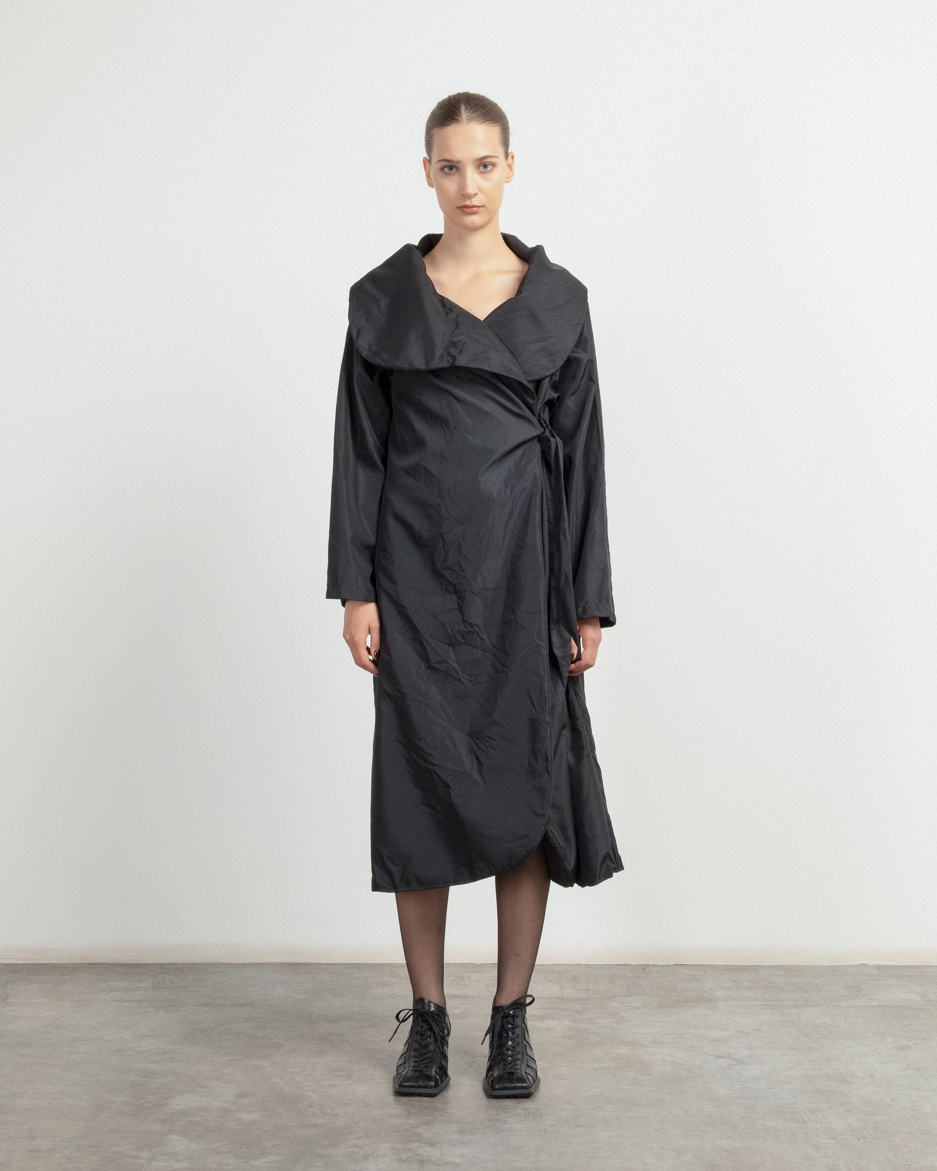 Casaco comprido Claudio Cutuli DIAMANTE Preto - 229-DIAM2-01