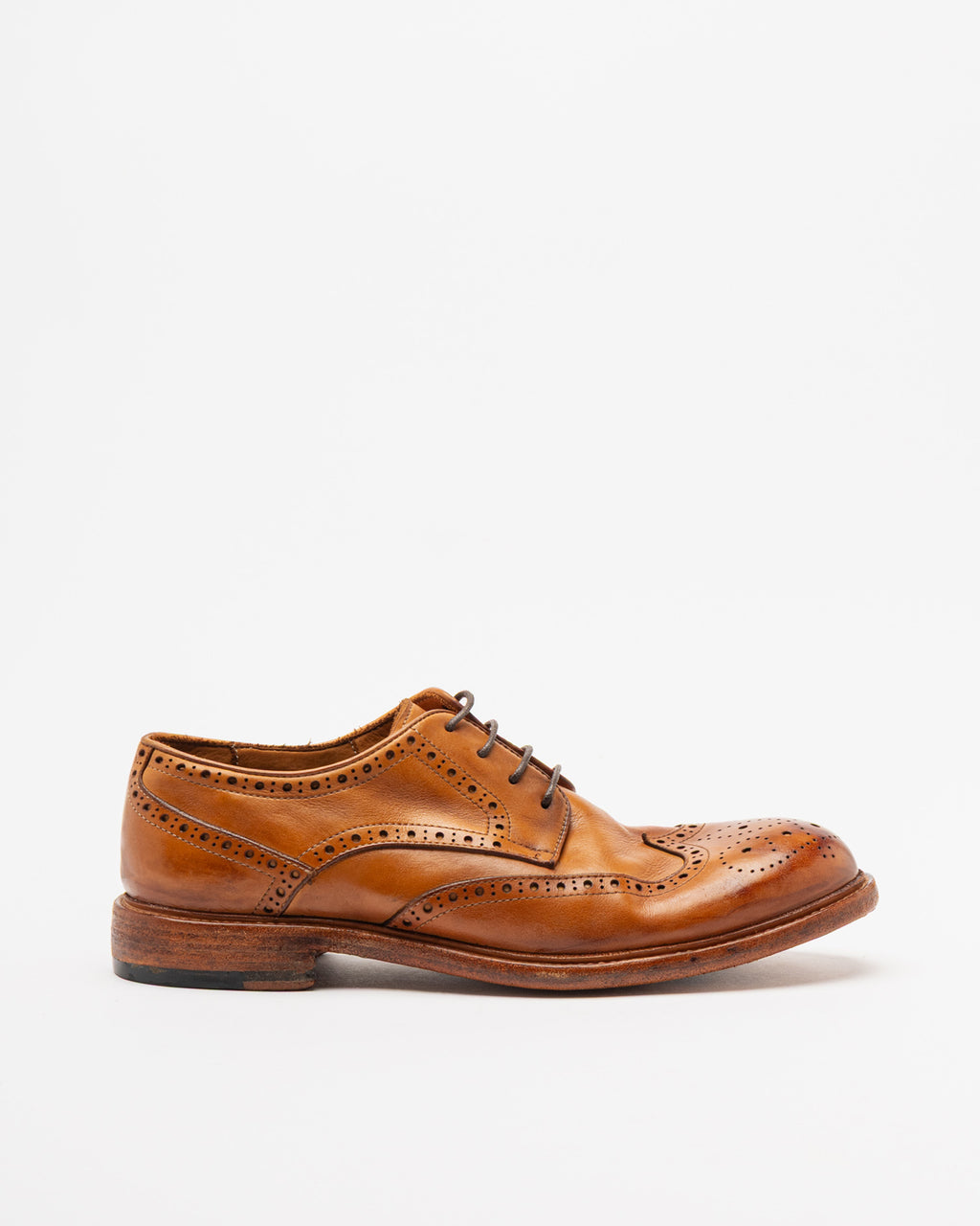 Sapatos brogue Prof GL230-01 Camel