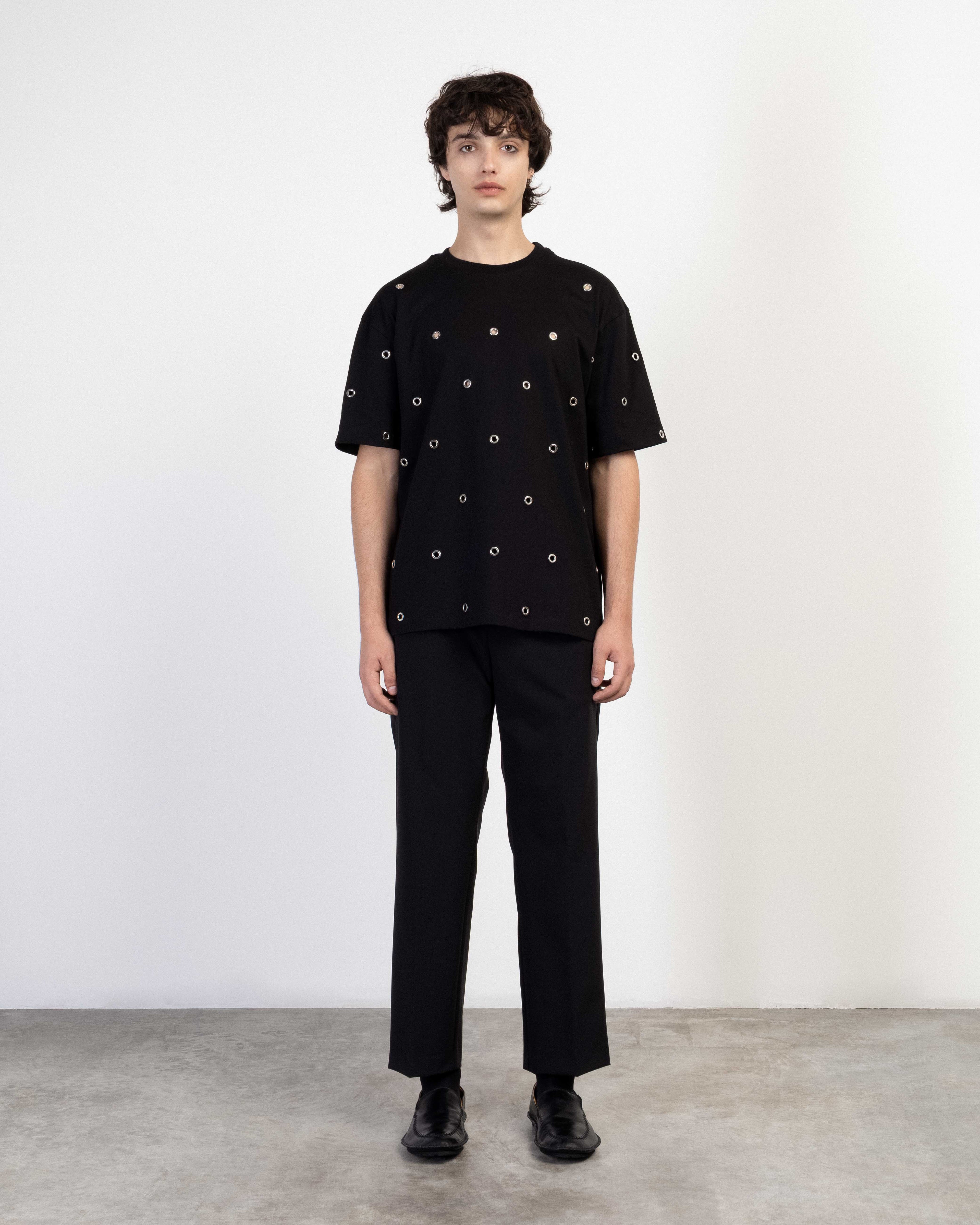 T-shirt Les Hommes LHB2610007 Preto - 247-10007-01