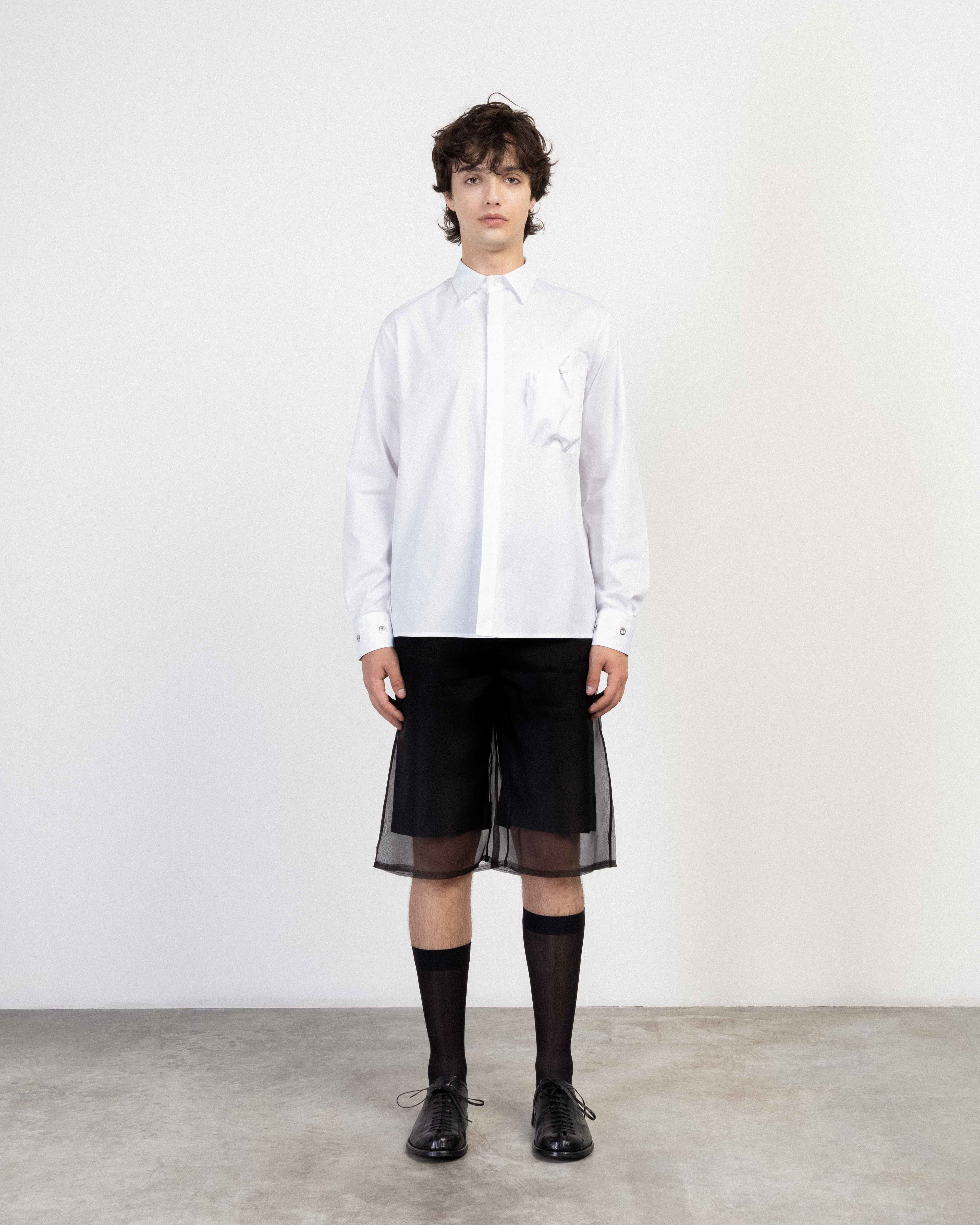Camisa Les Hommes LHB2618003 Branco - 247-18003-00