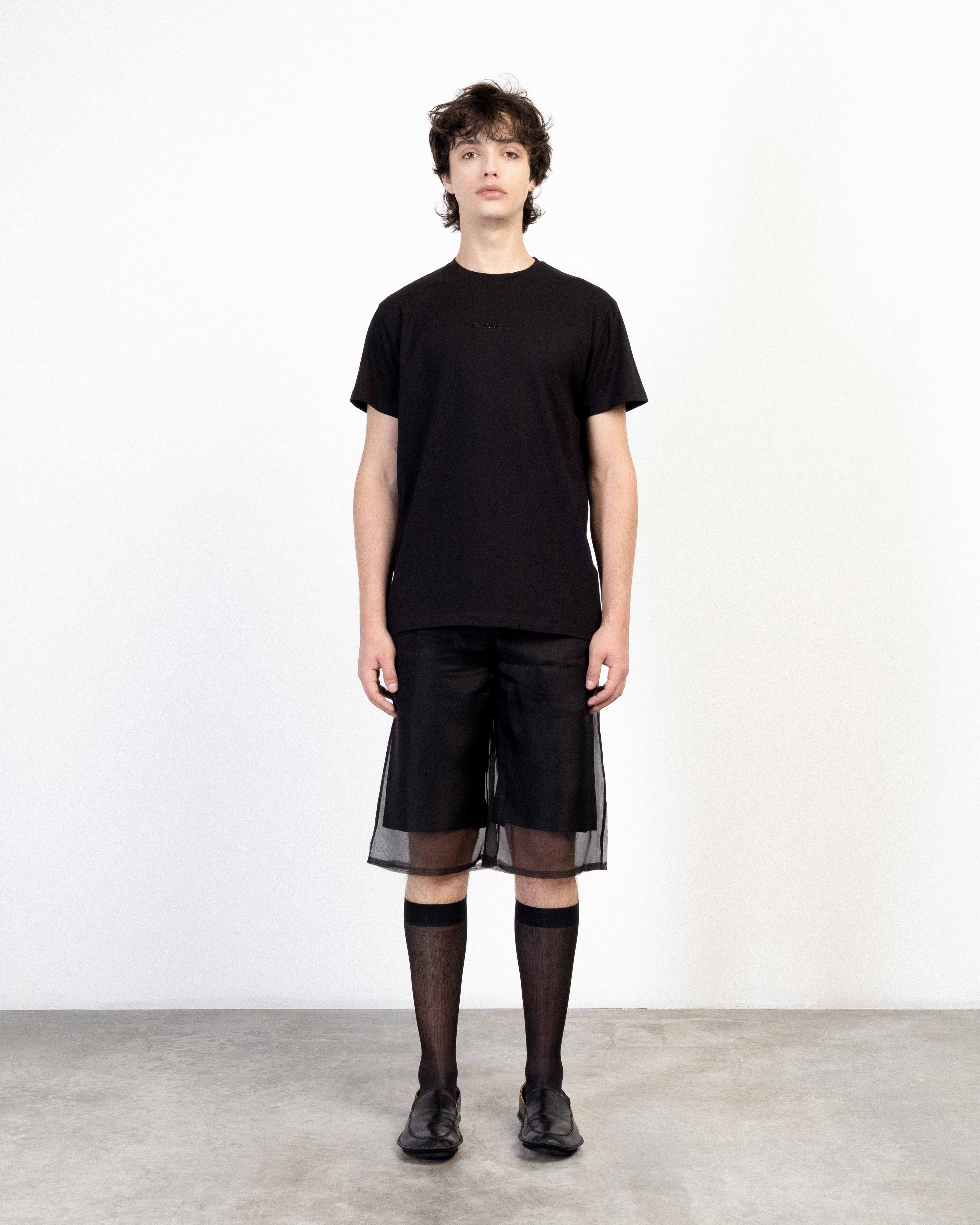 T-shirt Les Hommes 261L04001 Preto - 247-L04001-01