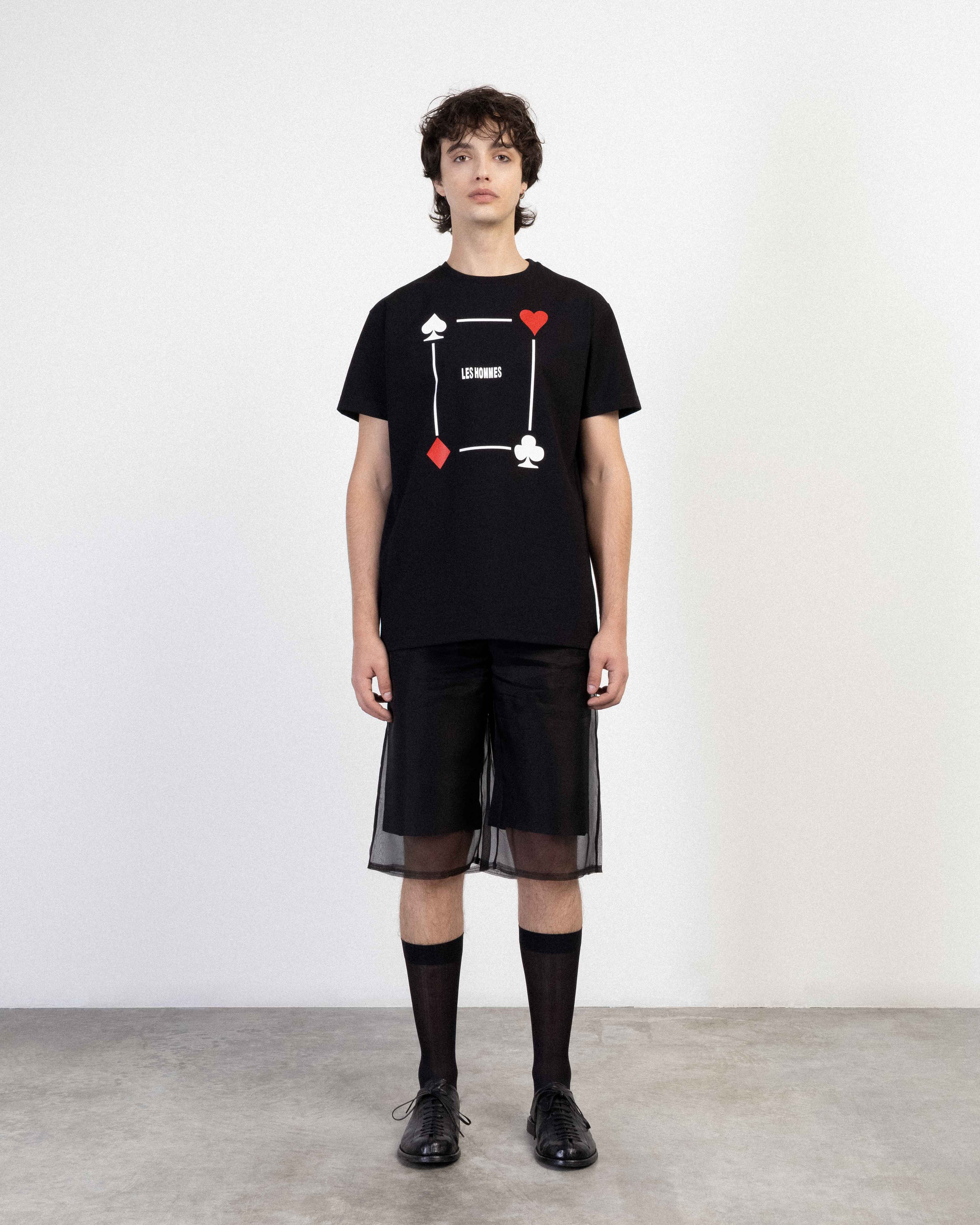 T-shirt Les Hommes 261L04013 Preto - 247-L04013-01