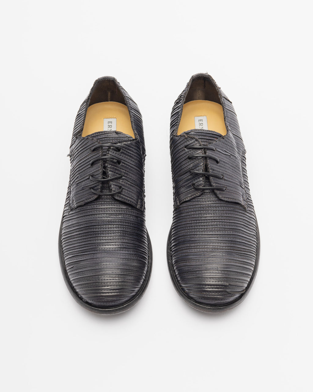 Ernesto Dolani 8UENE04 Black Derby Shoes