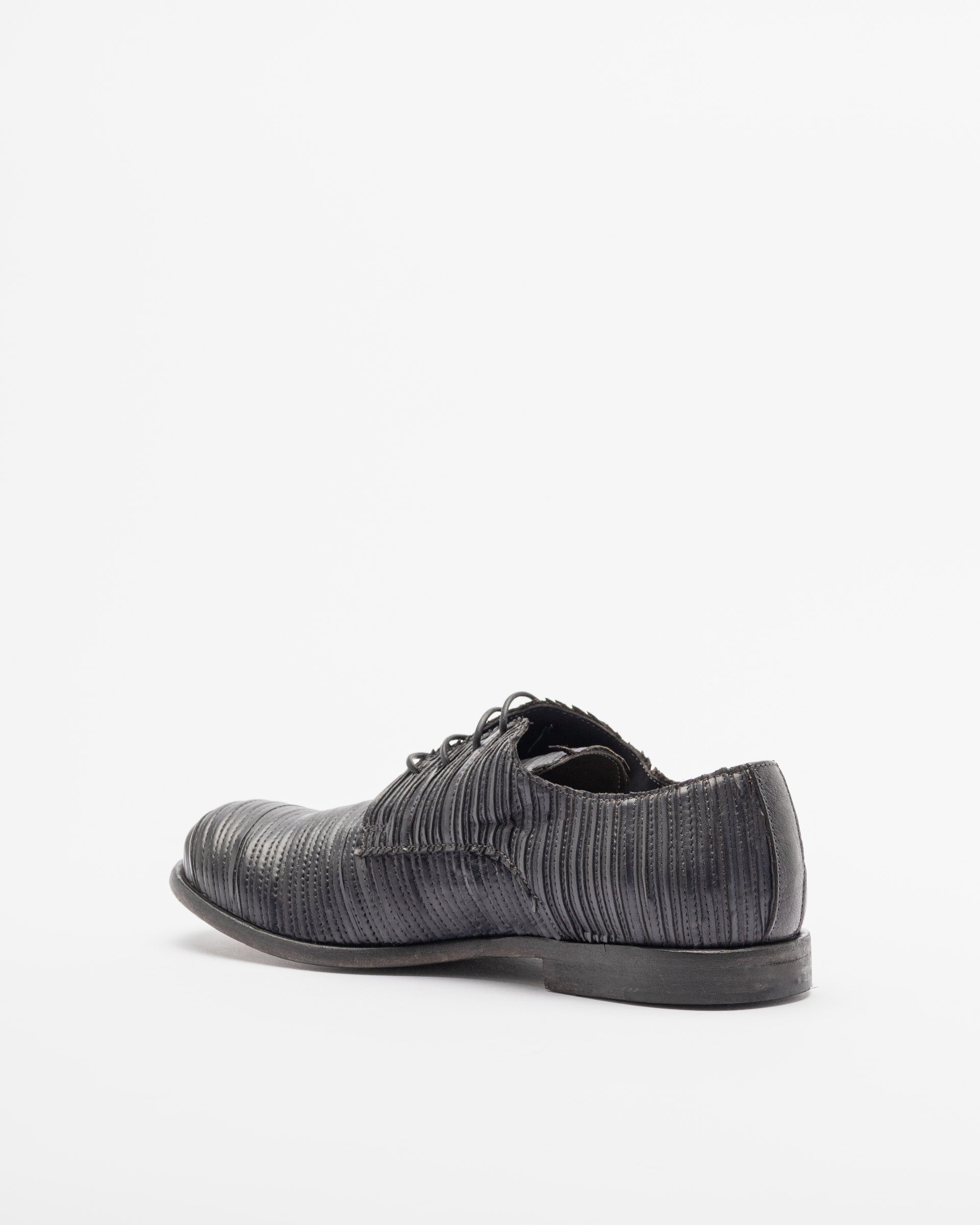 Ernesto Dolani 8UENE04 Black Derby Shoes
