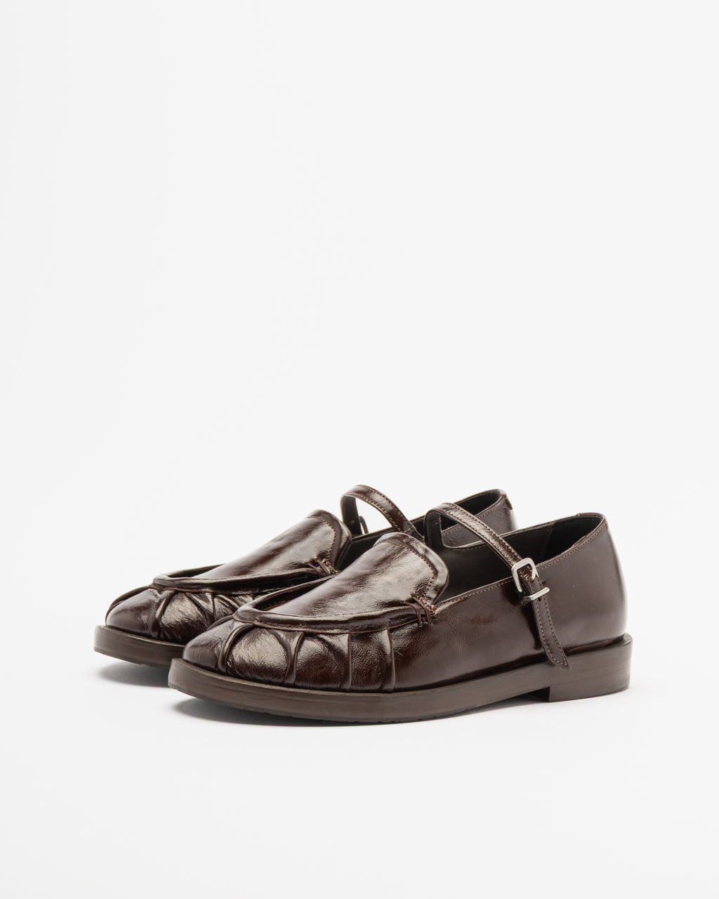 Ernesto Dolani Mary Jane Shoes 11DTEA07 Dark Brown