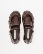 Ernesto Dolani Mary Jane Shoes 11DTEA07 Dark Brown