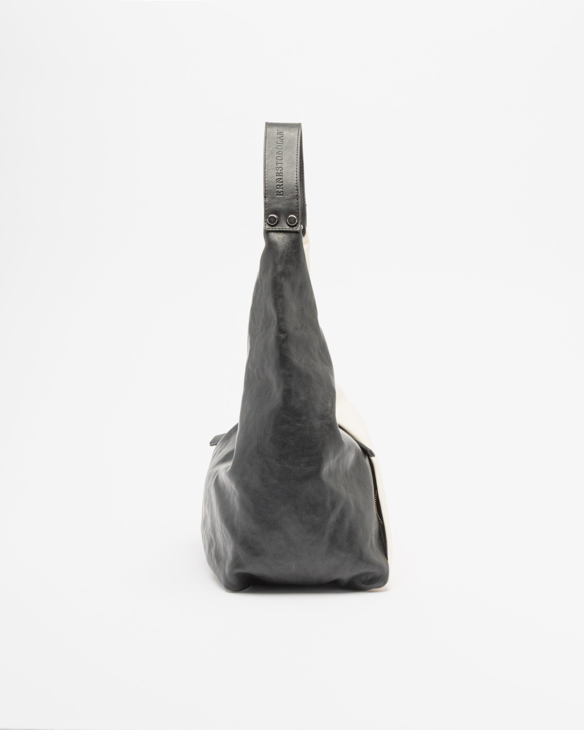 Mala hobo Ernesto Dolani 10BINGRID Preto/Branco - 27-INGRID-25