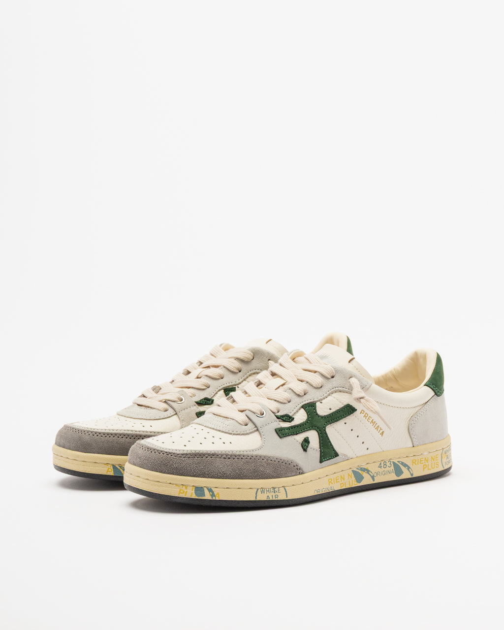 Sapatilhas brancas Premiata BSKTCLAY7623 Branco