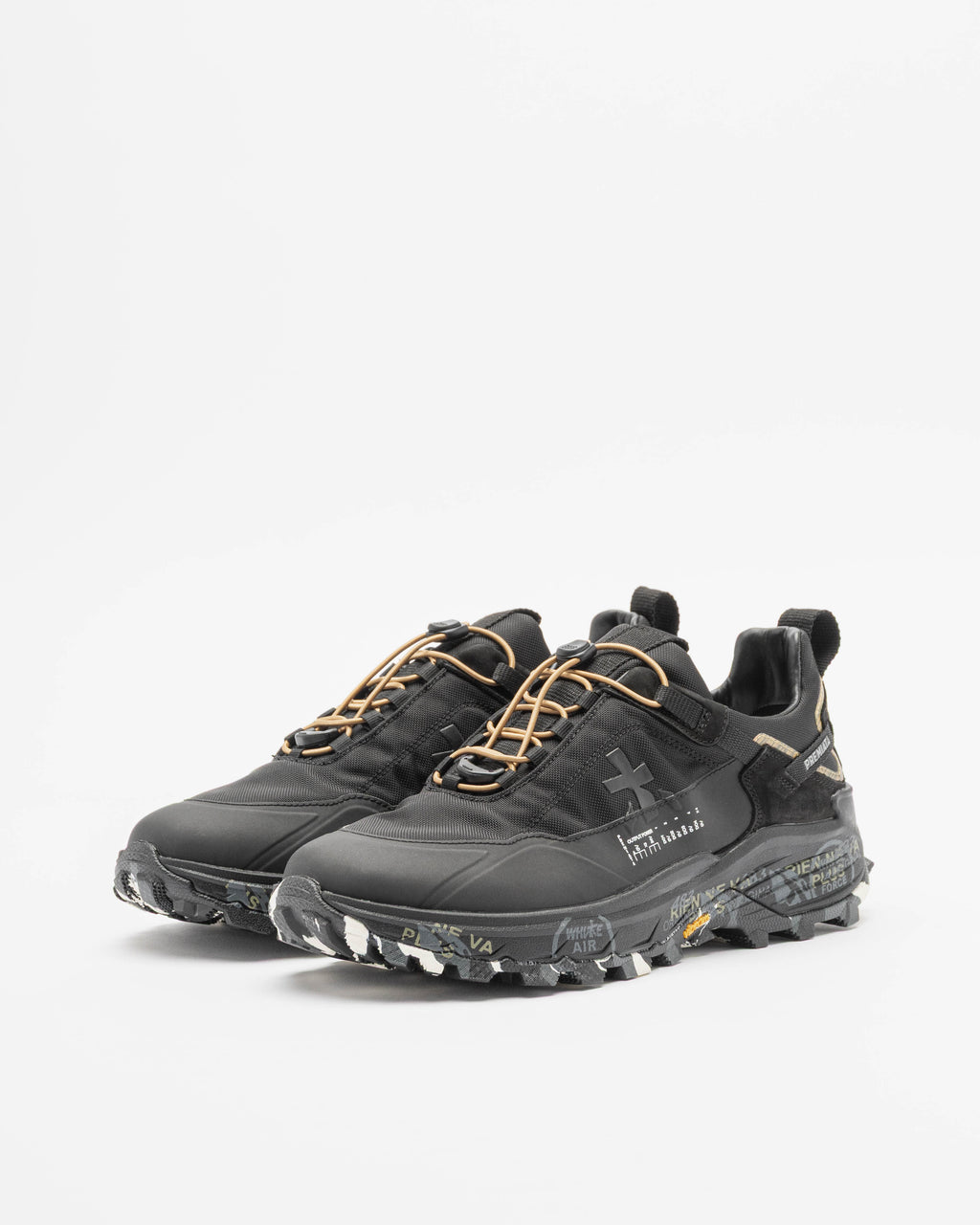 Premiata CROSS2.0384 Black Tennis Shoes
