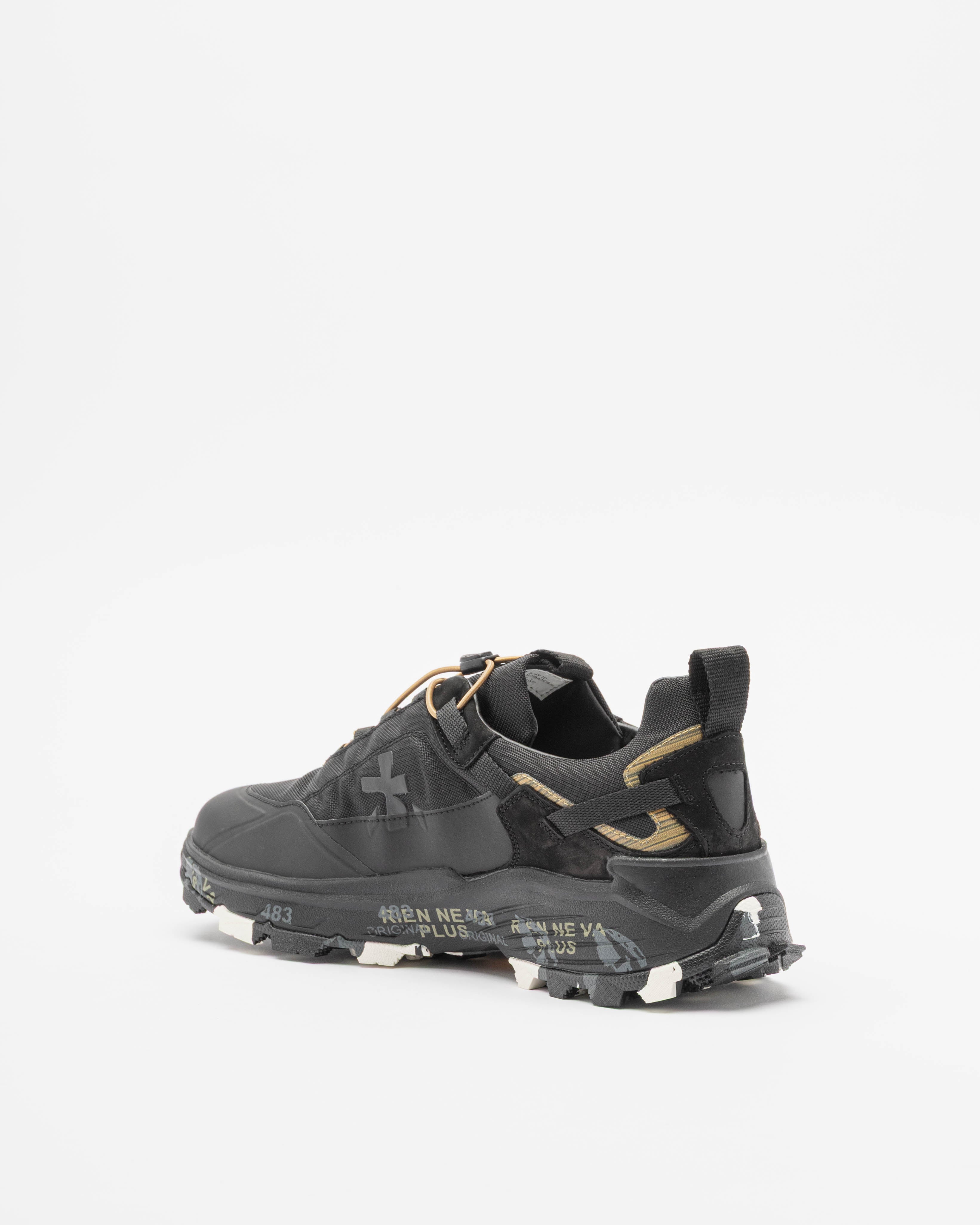 Premiata CROSS2.0384 Black Tennis Shoes