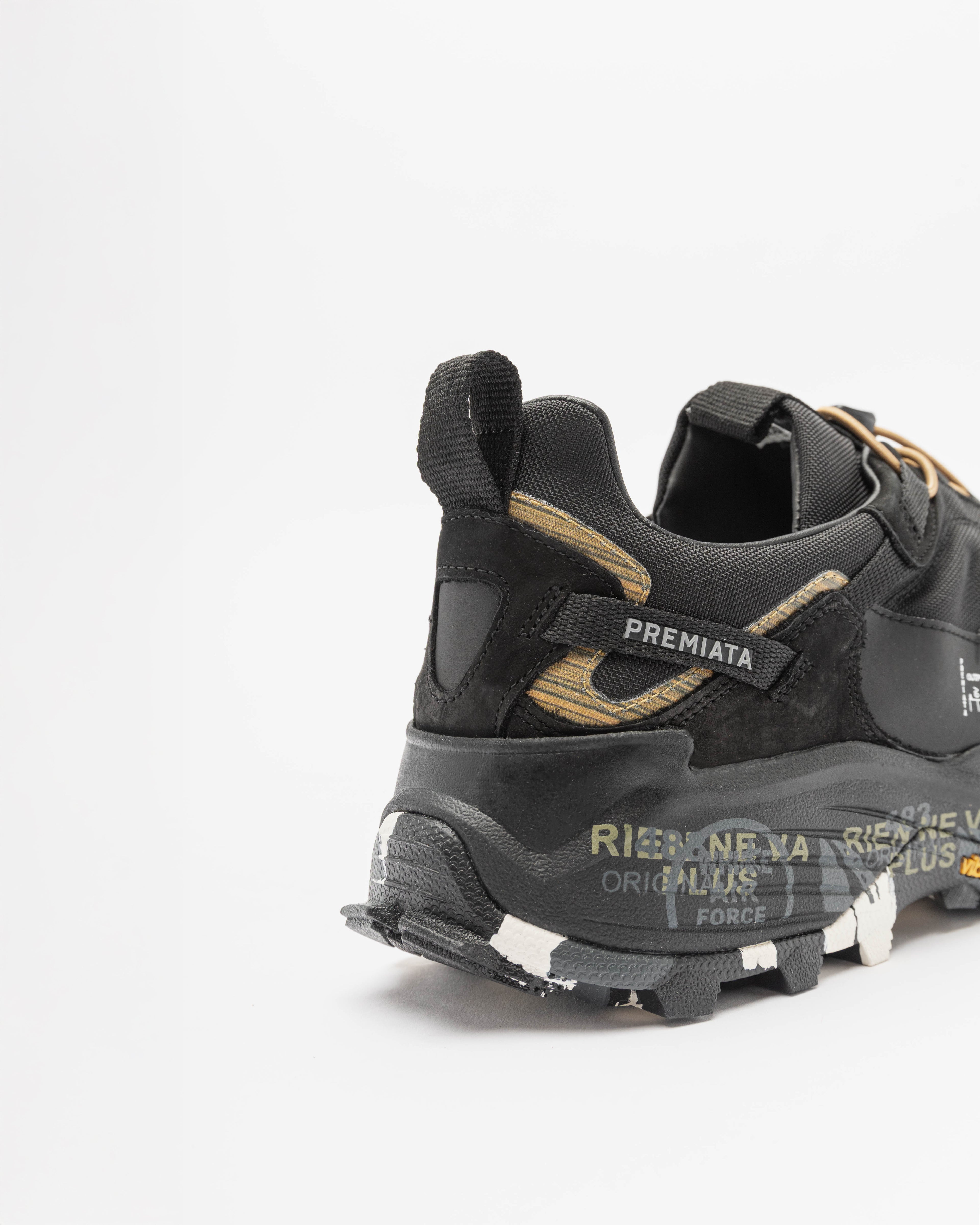 Premiata CROSS2.0384 Black Tennis Shoes