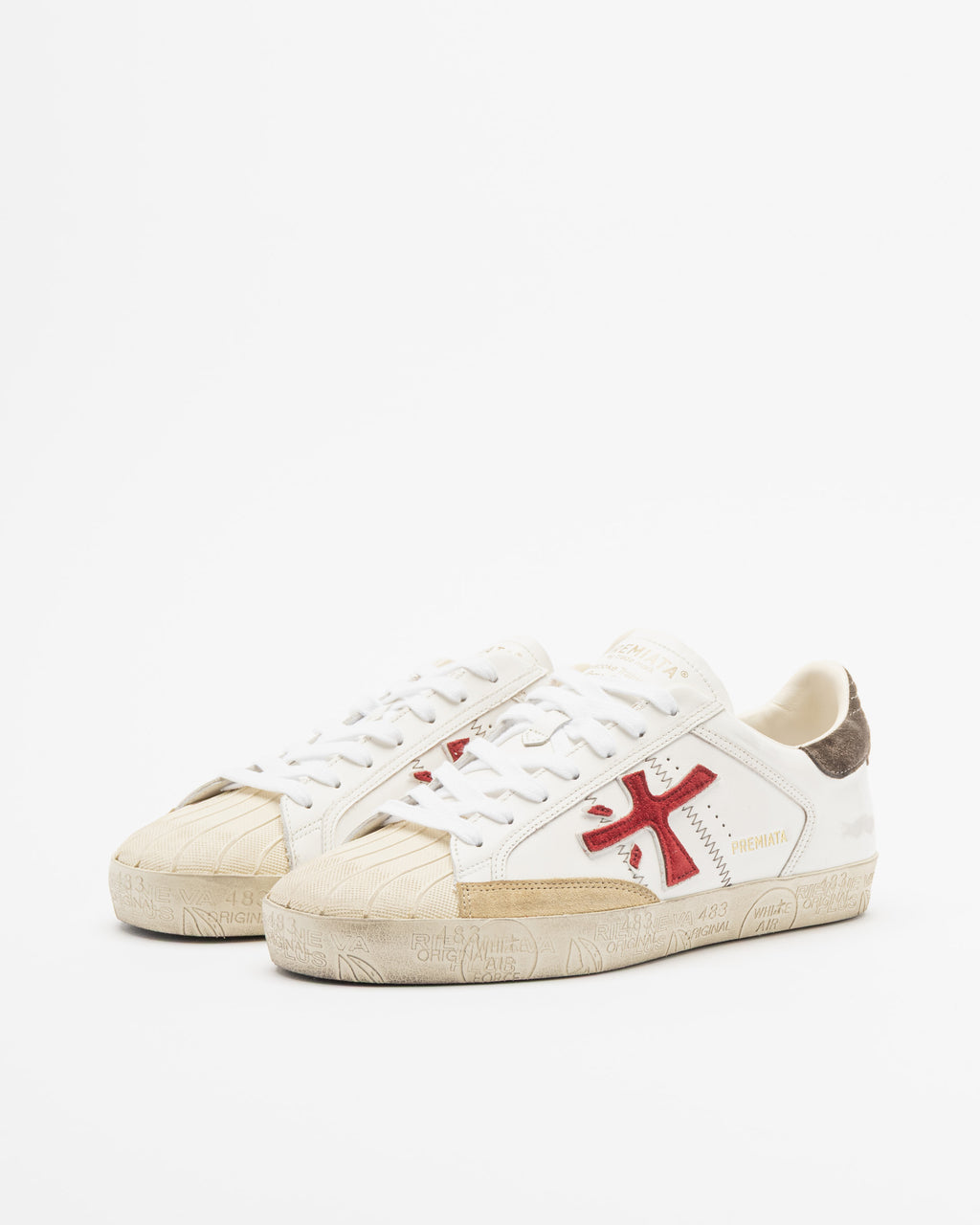 Sapatilhas brancas Premiata STEVEN8044 Branco - 340-ST8044-00