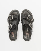 Socas com fivela e salto bloco A.S.98 C03007 Preto - 353-C03007-01