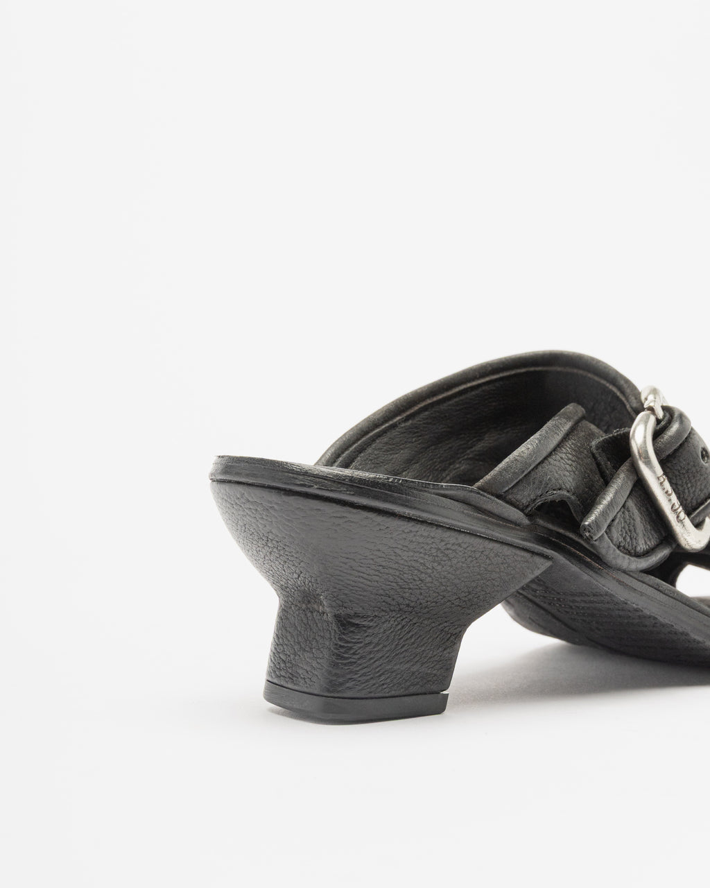 Socas com fivela e salto bloco A.S.98 C03007 Preto - 353-C03007-01